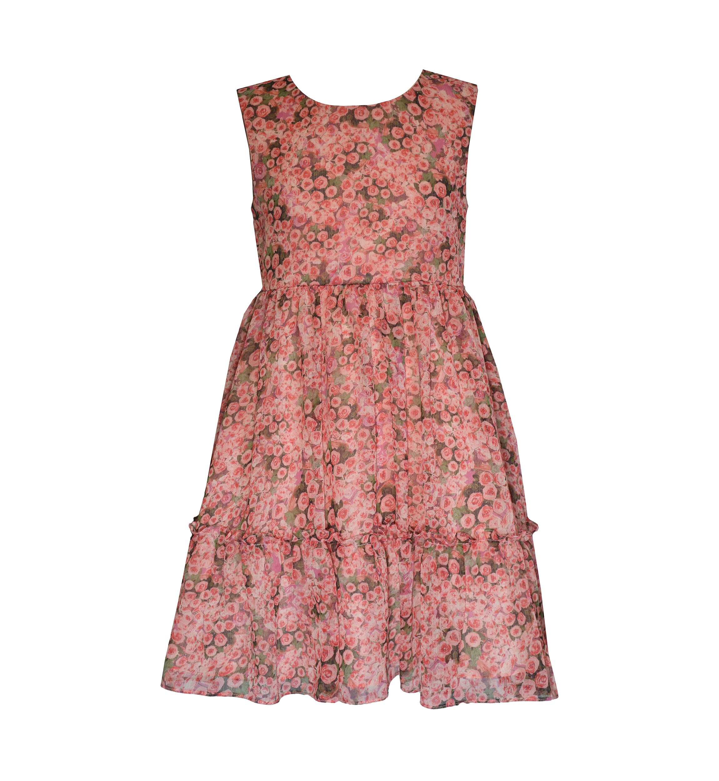 Girls 7-16 Floral Dress and Solid Cardigan Set 