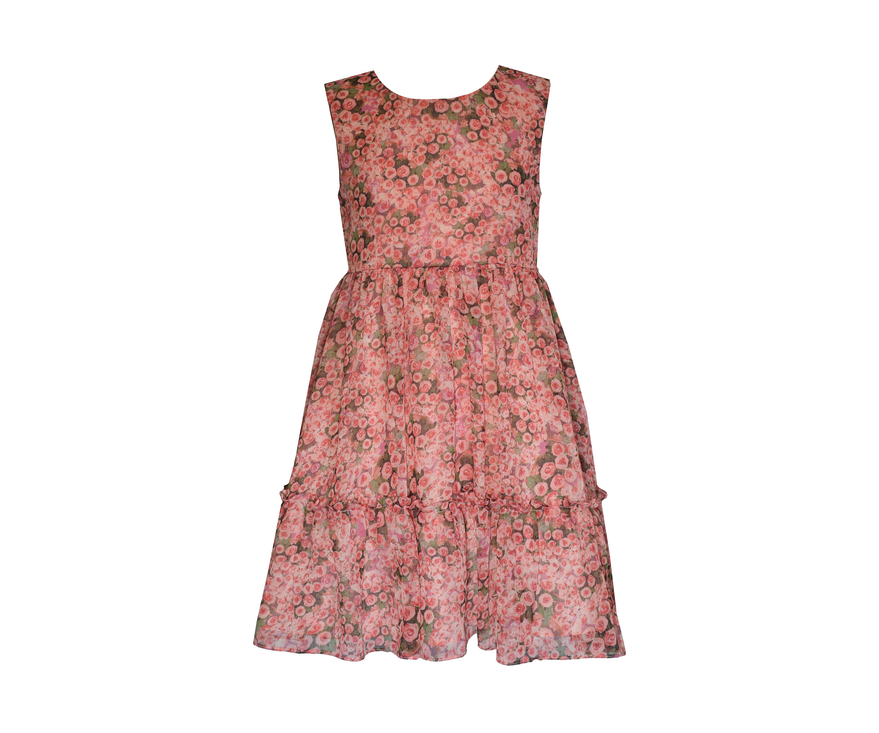 Girls 7-16 Floral Dress and Solid Cardigan Set 