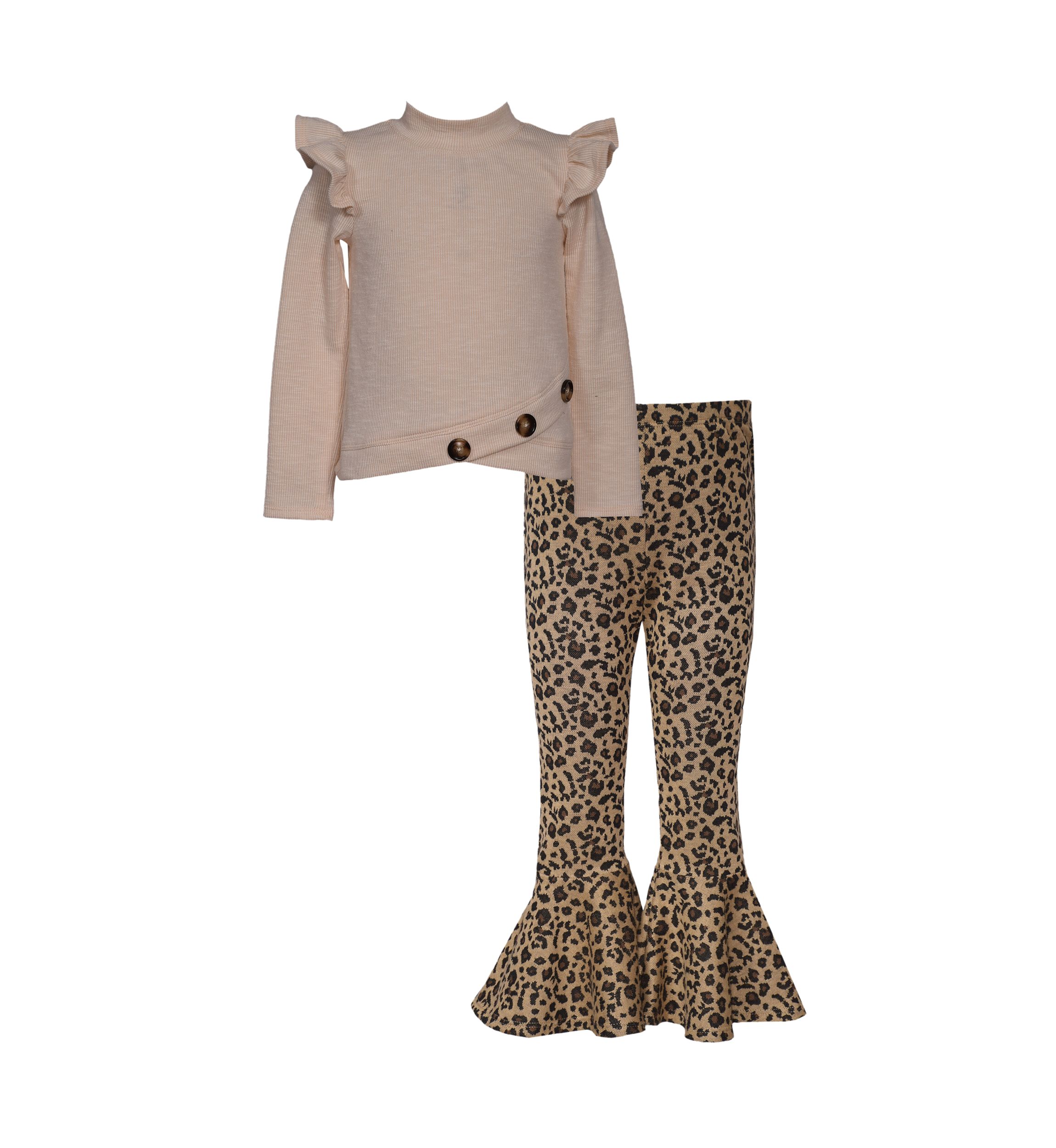 Girls 7-16 Flutter Sweater and Leggings Set