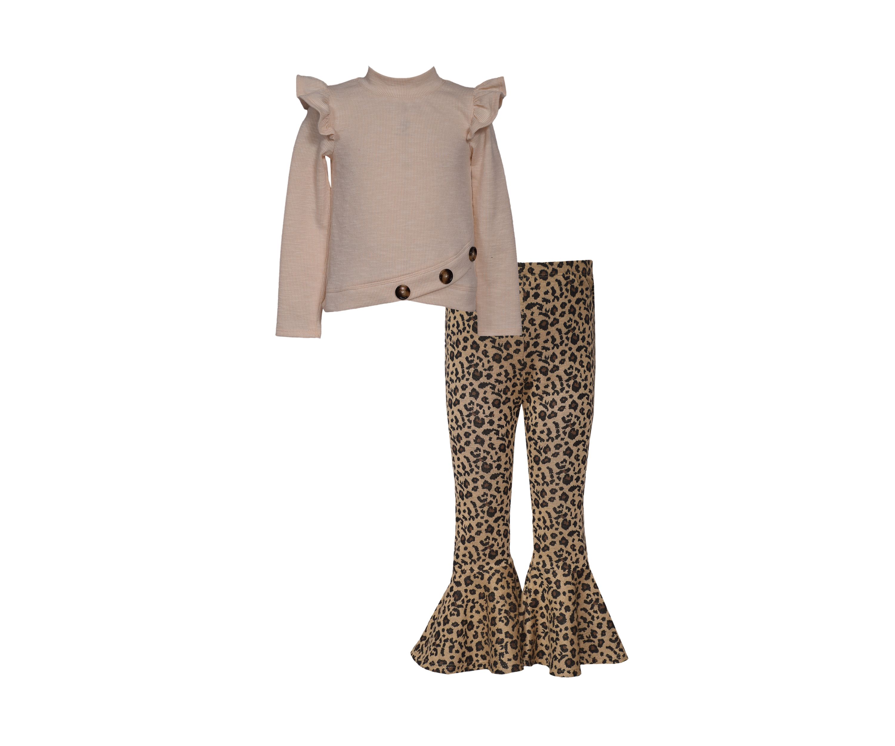 Girls 7-16 Flutter Sweater and Leggings Set
