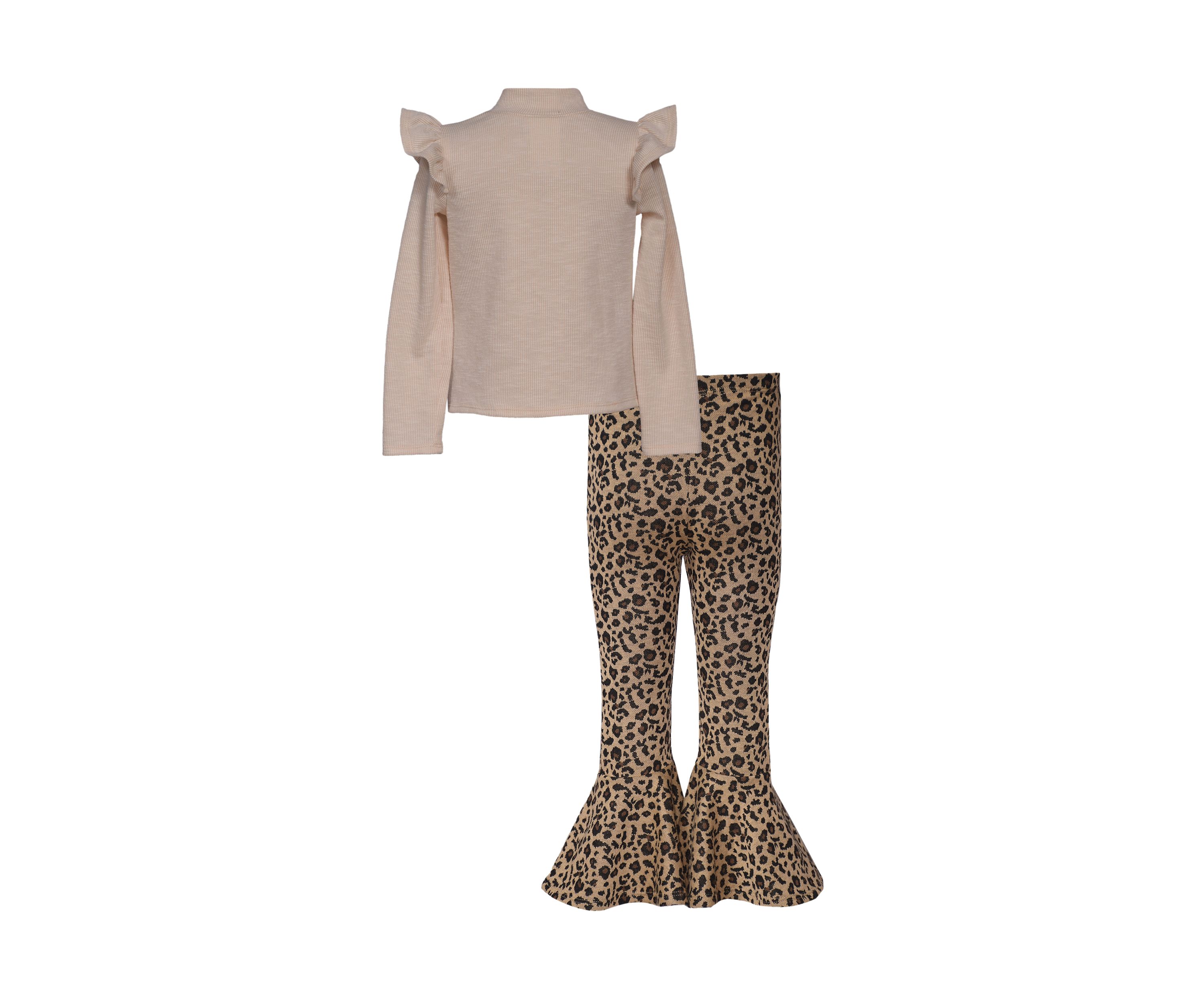 Girls 7-16 Flutter Sweater and Leggings Set