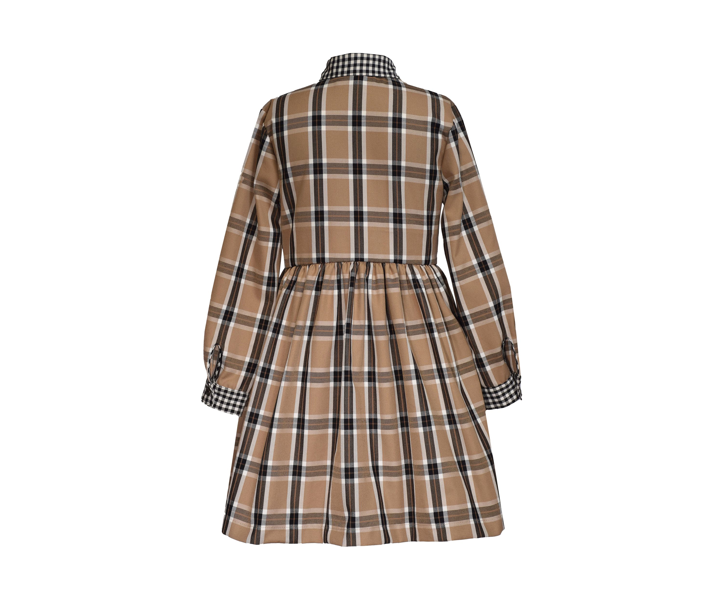 Boys 8-20 Plaid Ruffle Button Front Dress