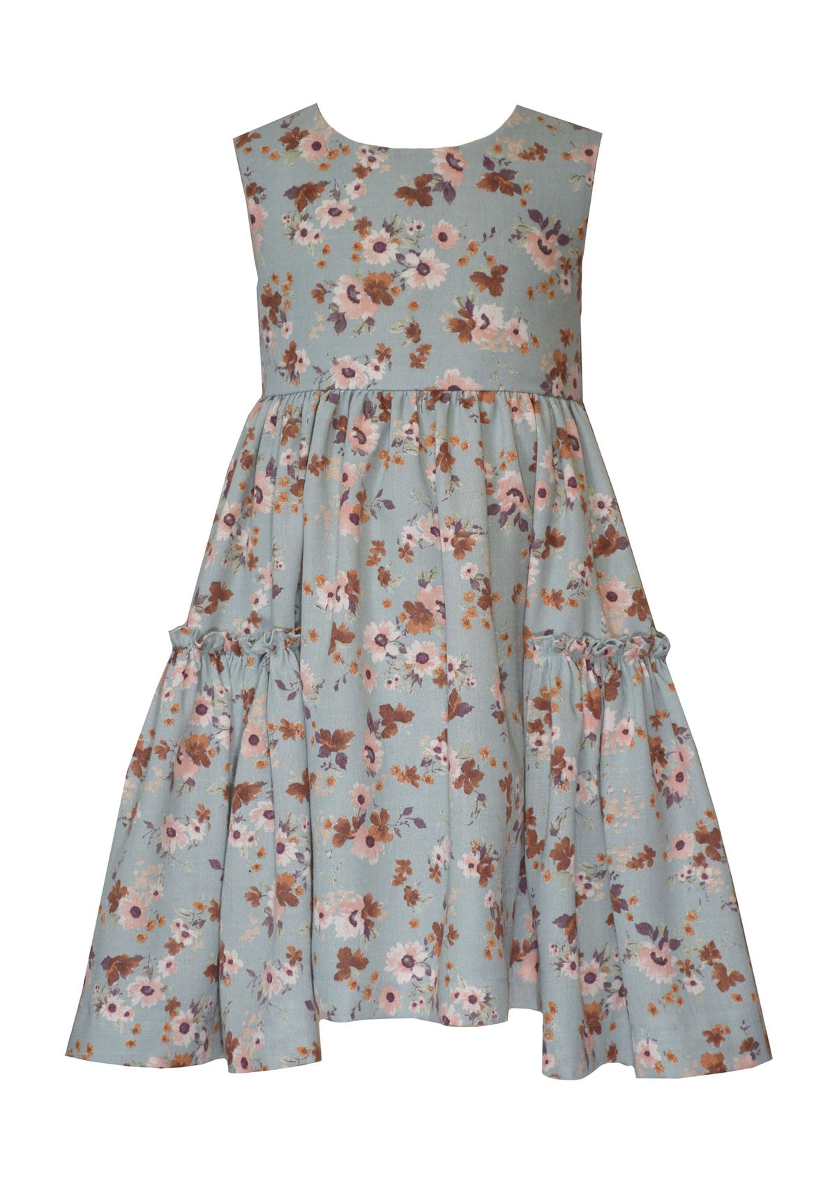 Girls 7-16 Floral Dress and Solid Ribbed Cardigan Set 