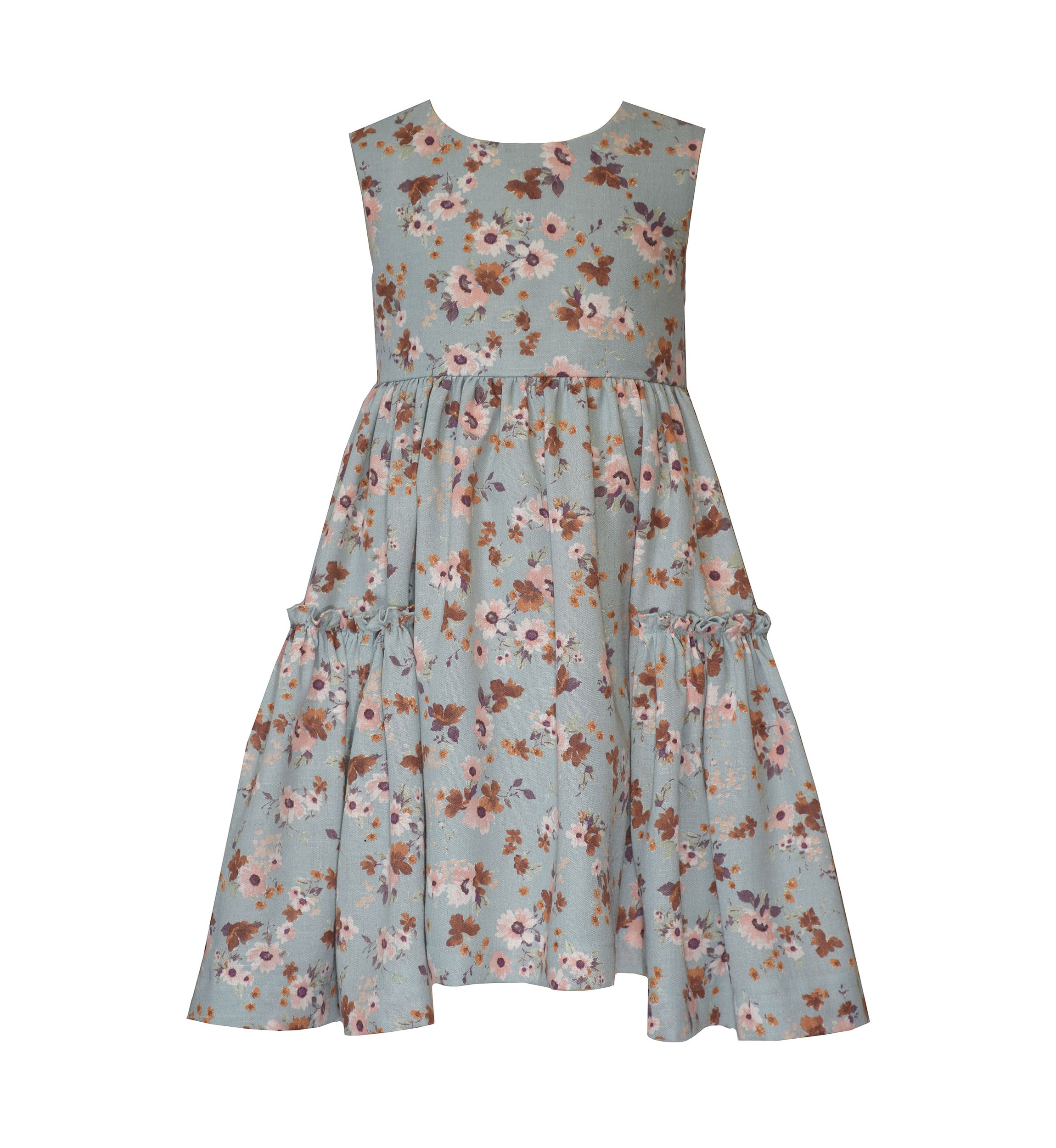 Girls 7-16 Floral Dress and Solid Ribbed Cardigan Set 