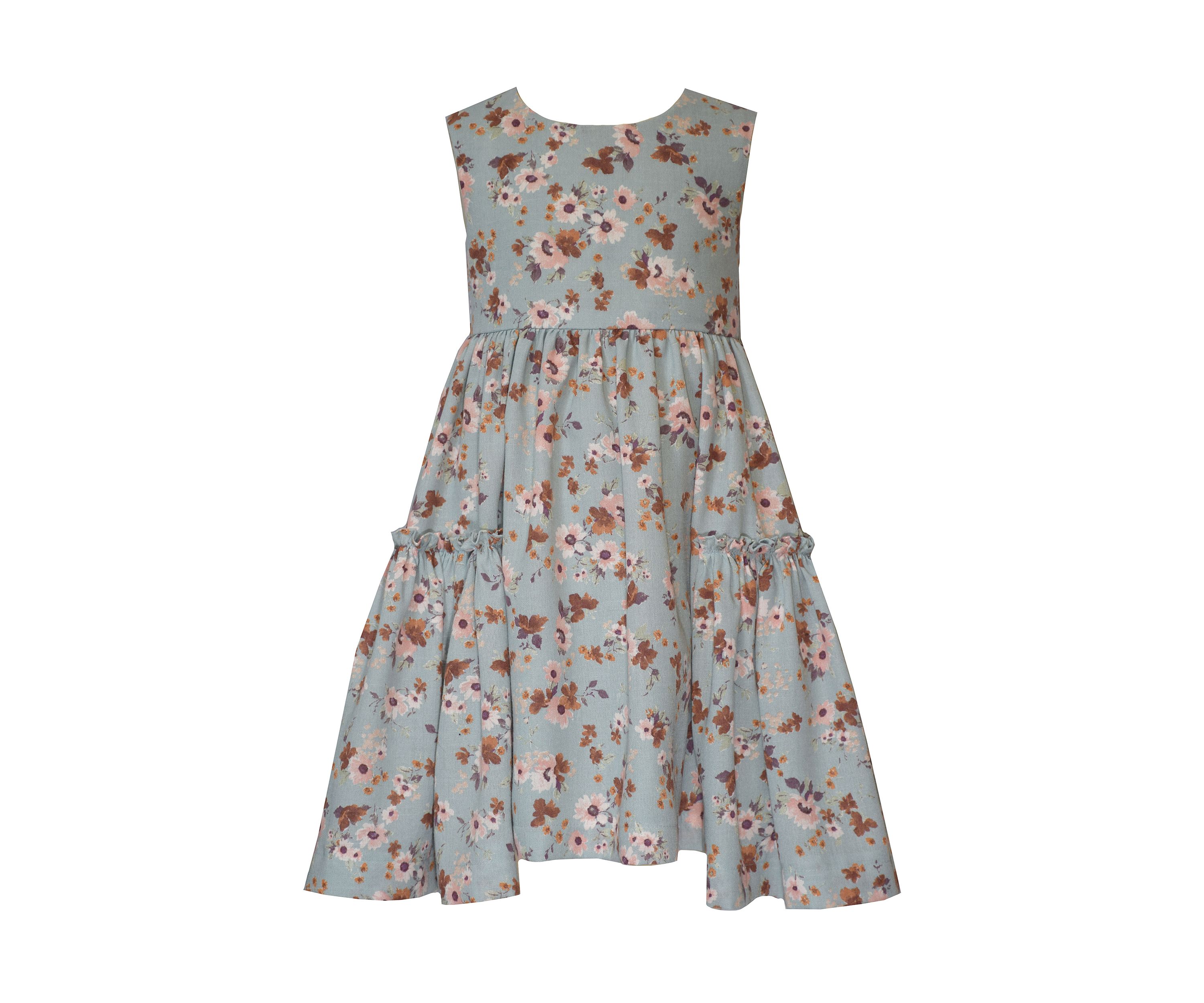 Girls 7-16 Floral Dress and Solid Ribbed Cardigan Set 