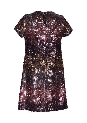 Bonnie Jean Girls 4 6x Ombr Sequin Shift Dress belk