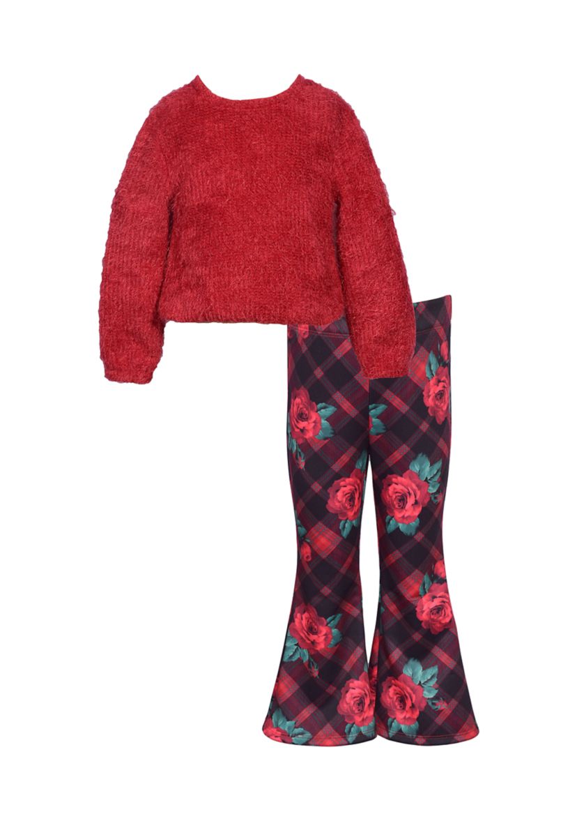 Girls 4-6x Rose Flare Set 