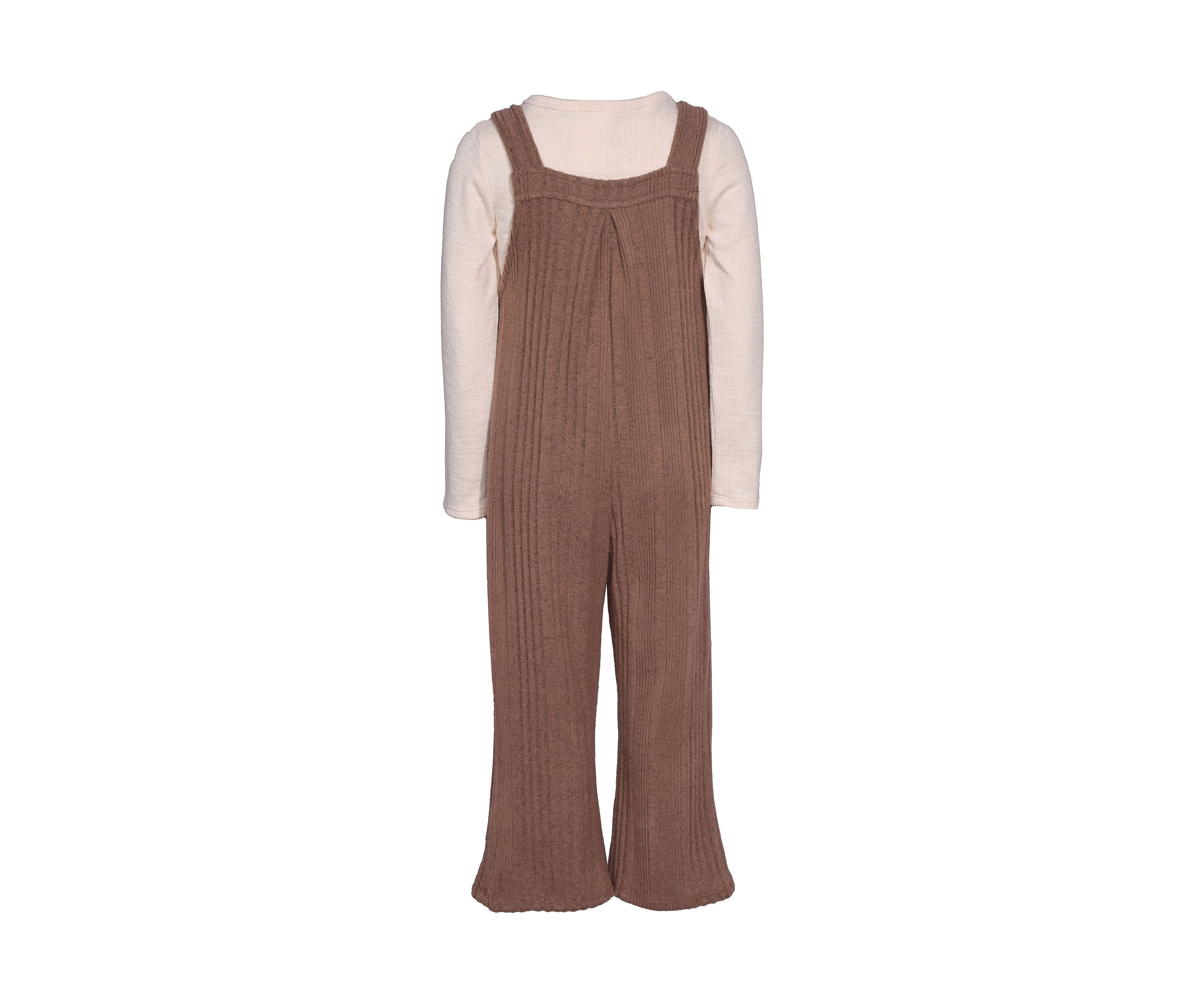 Girls 4-6x Bib-Front Knit Jumpsuit 