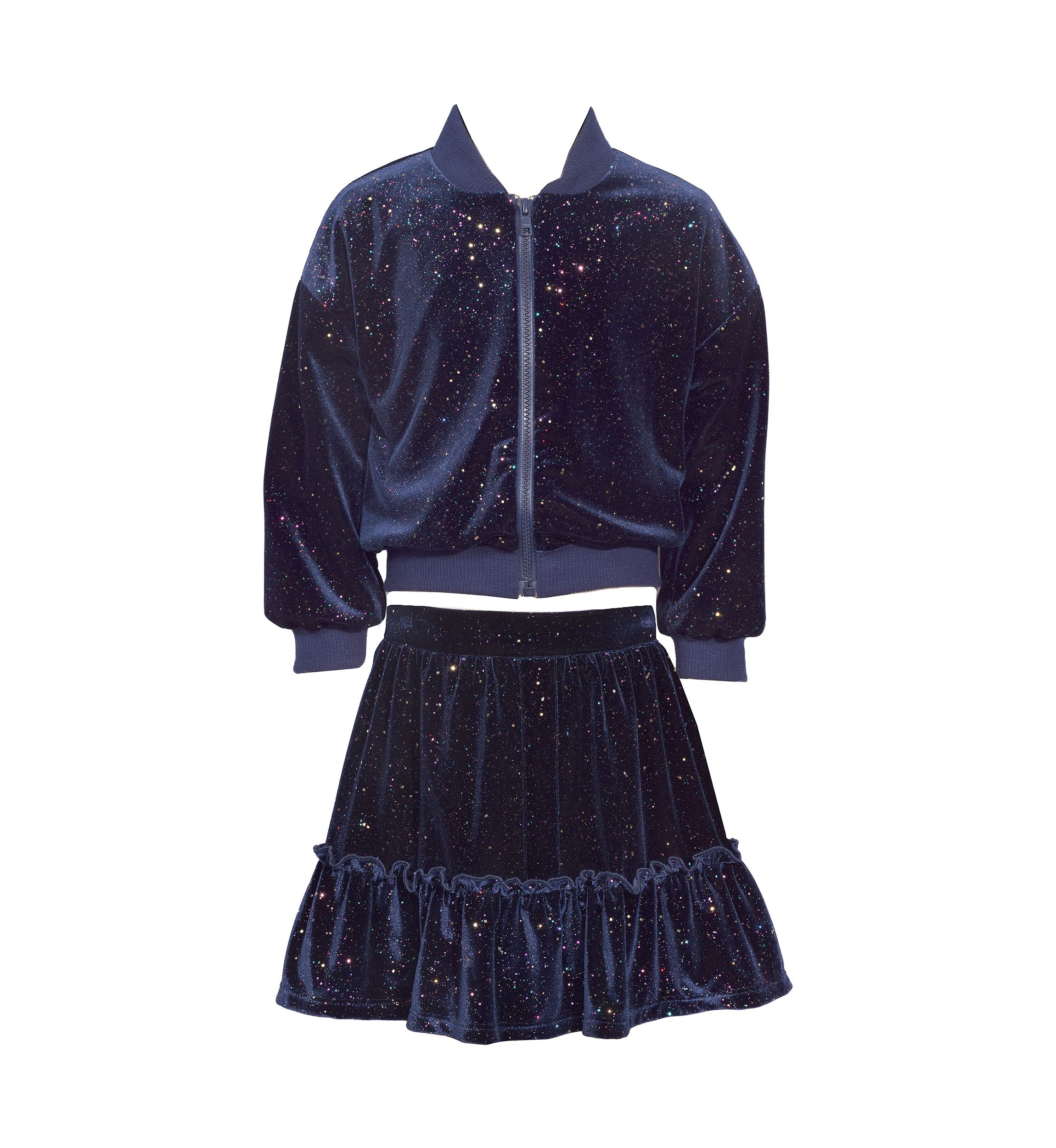 Girls 4-6x Sparkle Bomber Jacket Set