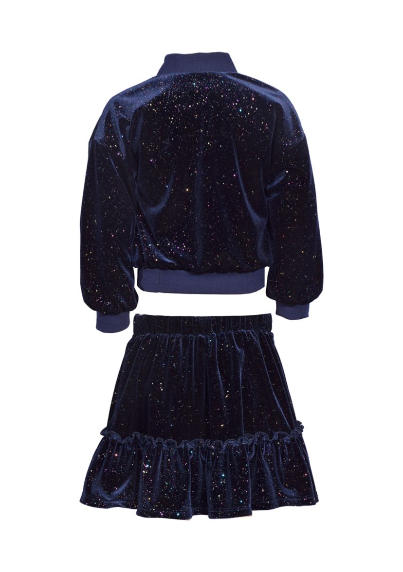 Girls 4-6x Sparkle Bomber Jacket Set