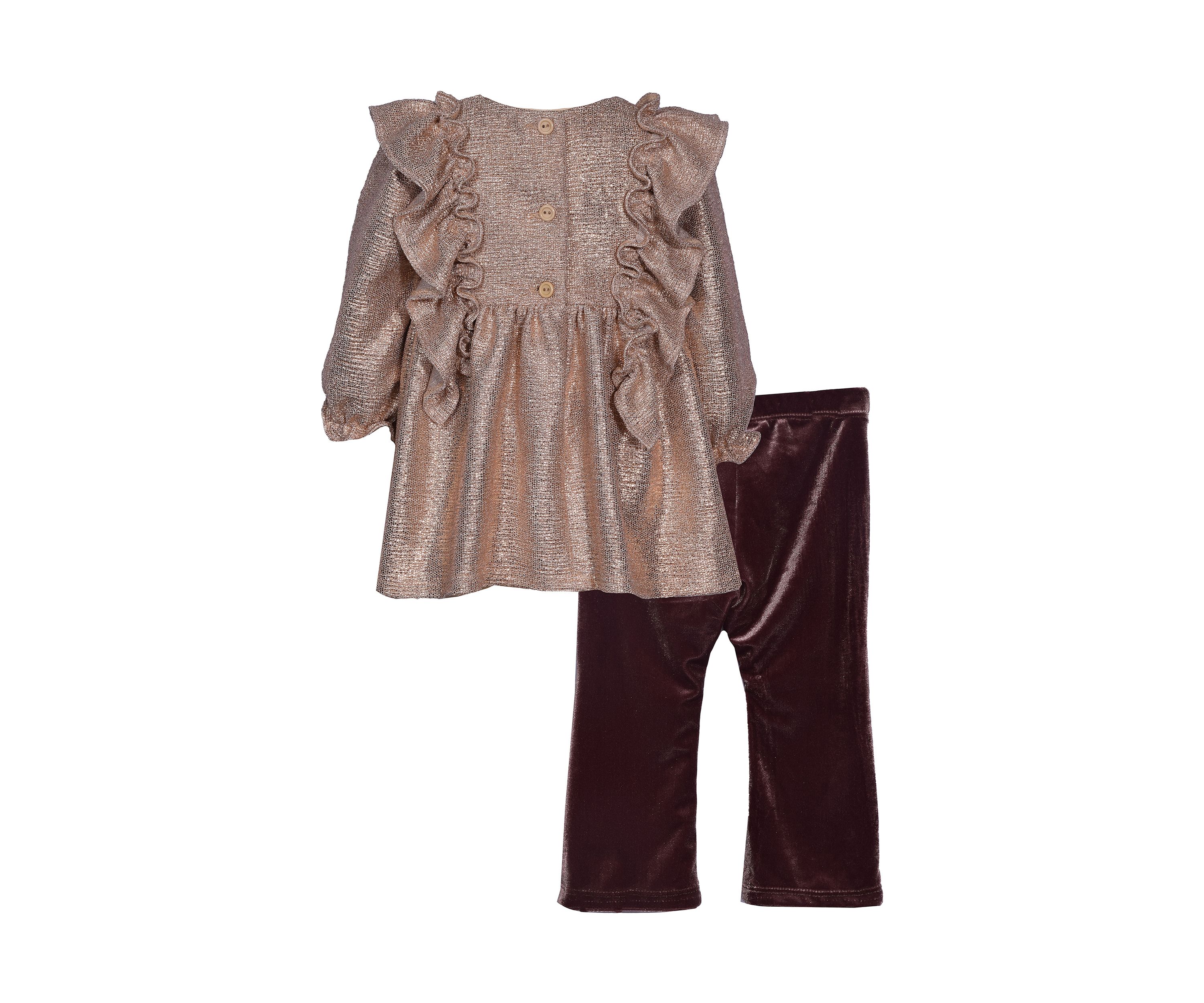 Girls 4-6x Foil Knit Legging Set 