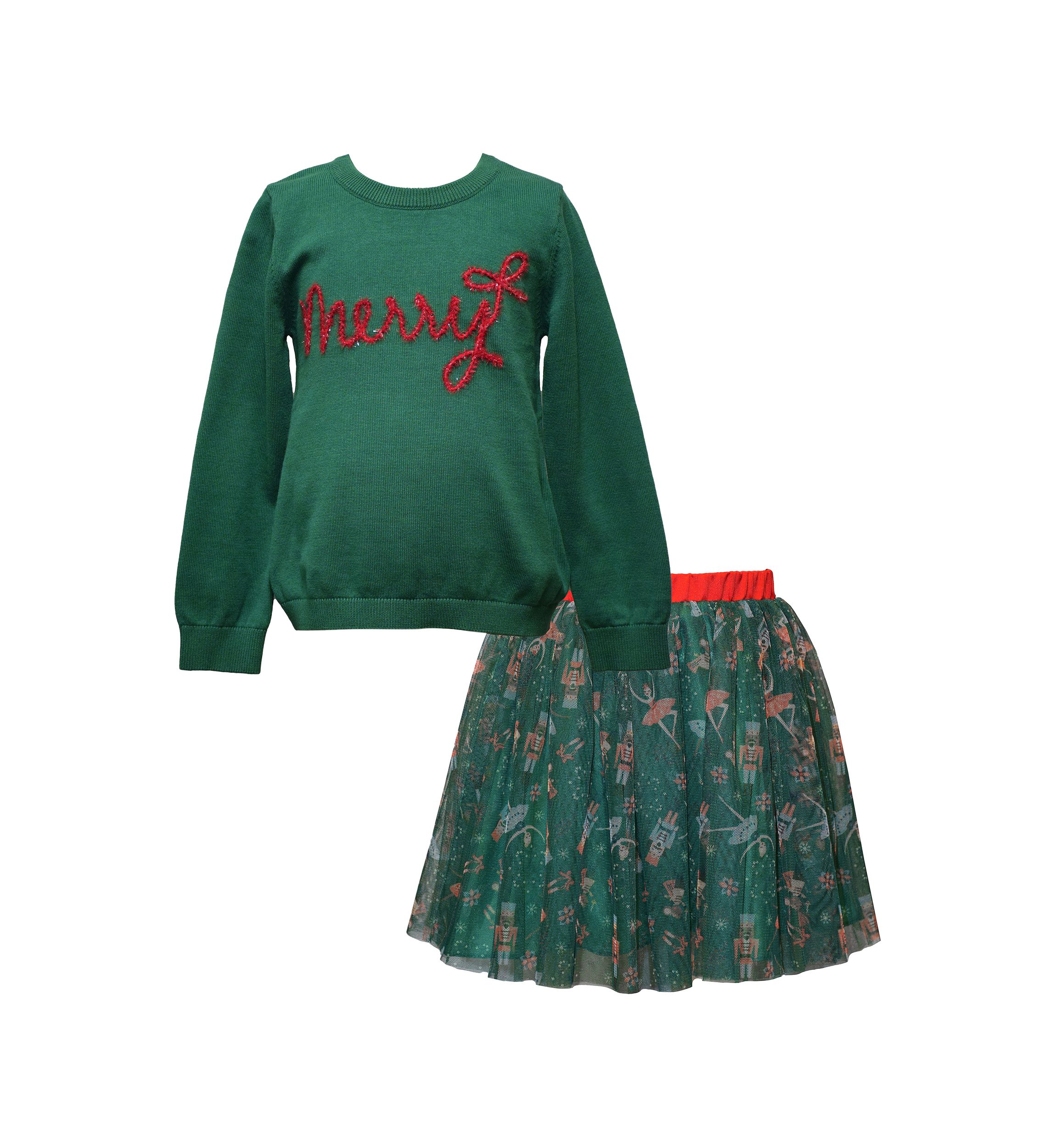 Girls 4-6 Merry Skirt Set