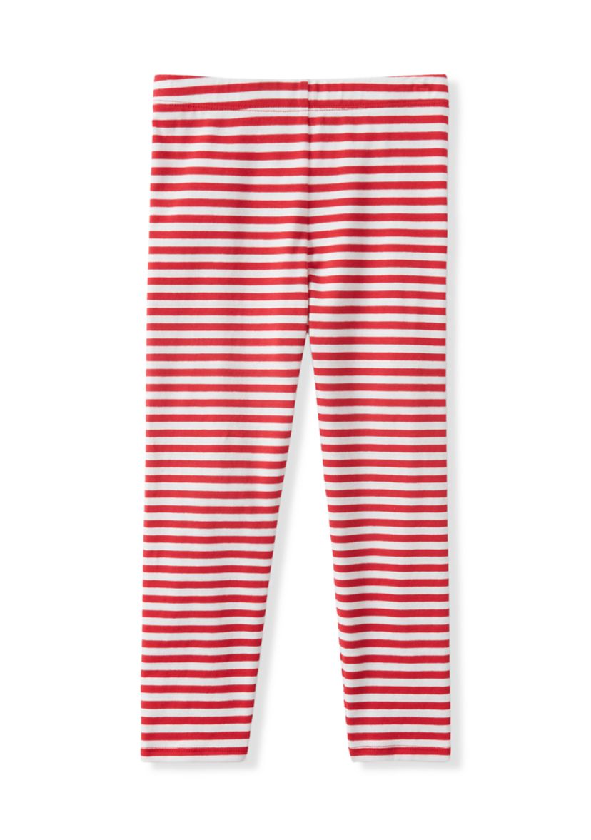 Girls 4-6x Santa Striped Leggings Set