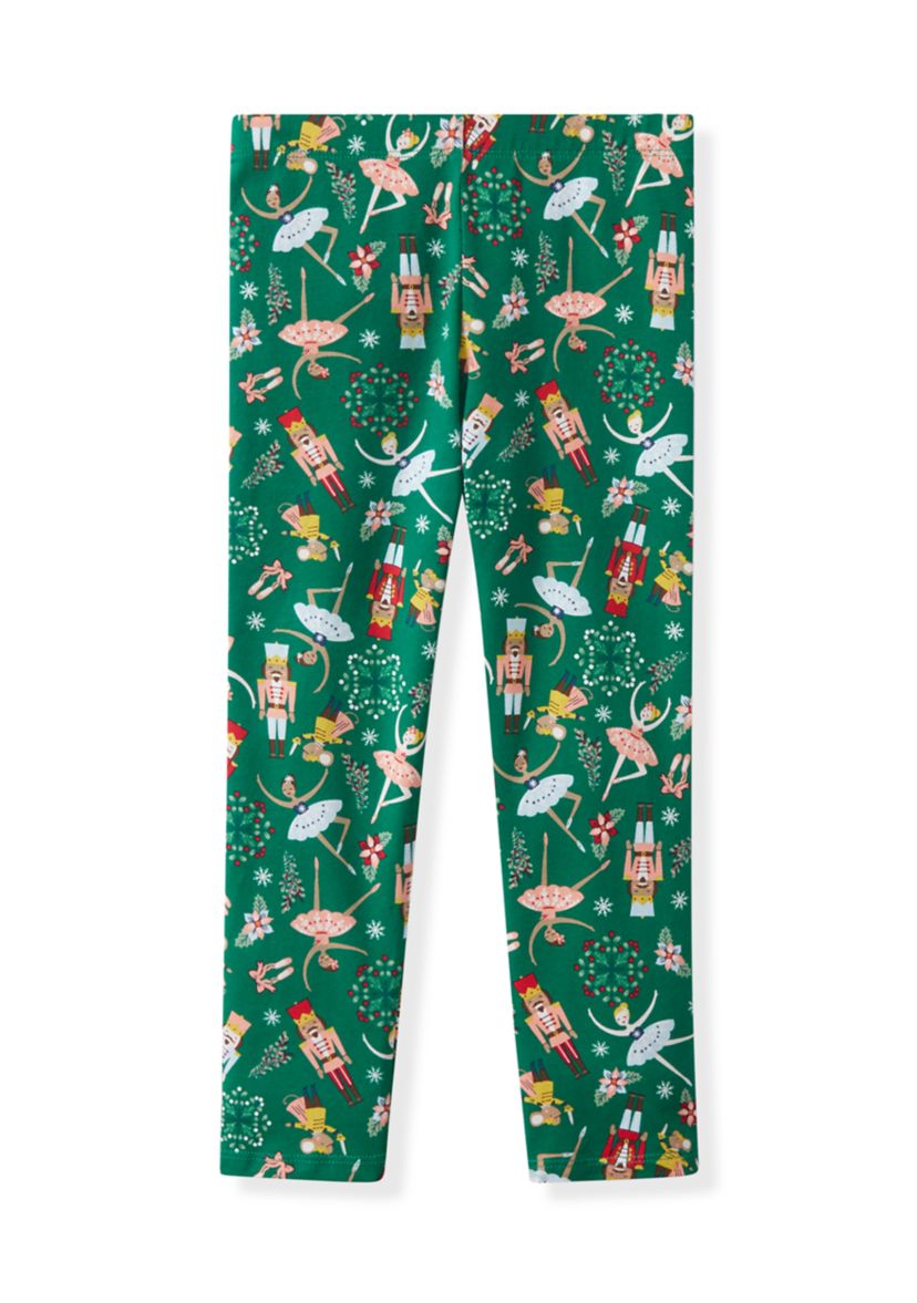 Girls 4-6x Red Nutcracker All-Over Printed Leggings Set