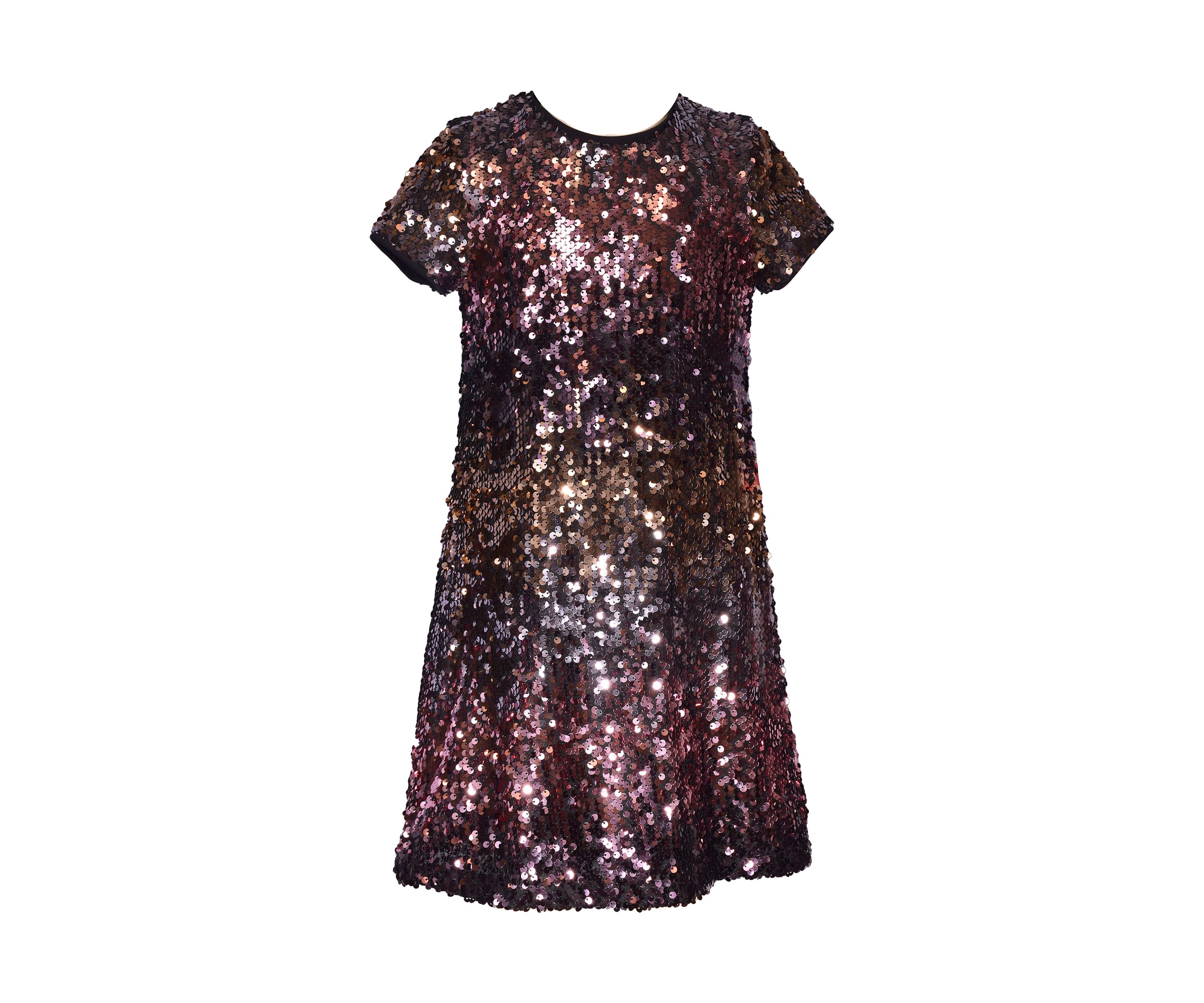 Girls 7-16 Ombré Sequin Shift Dress