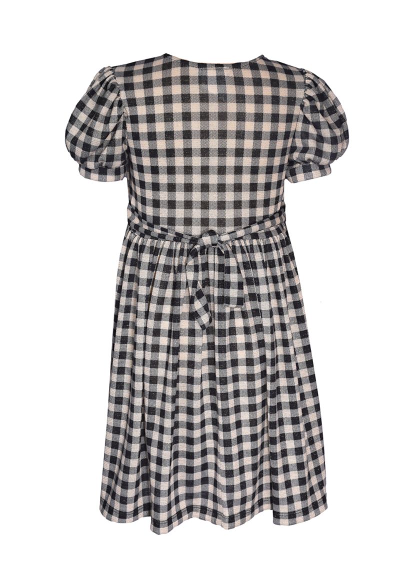 Girls 7-16 Metallic Checkered Dress