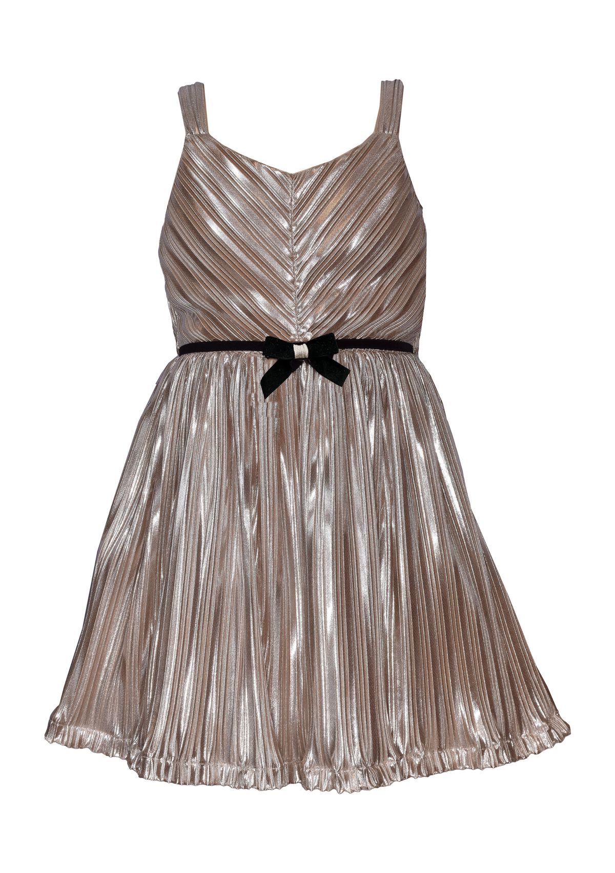 Girls 7-16 Crinkle Dress with Cardigan 