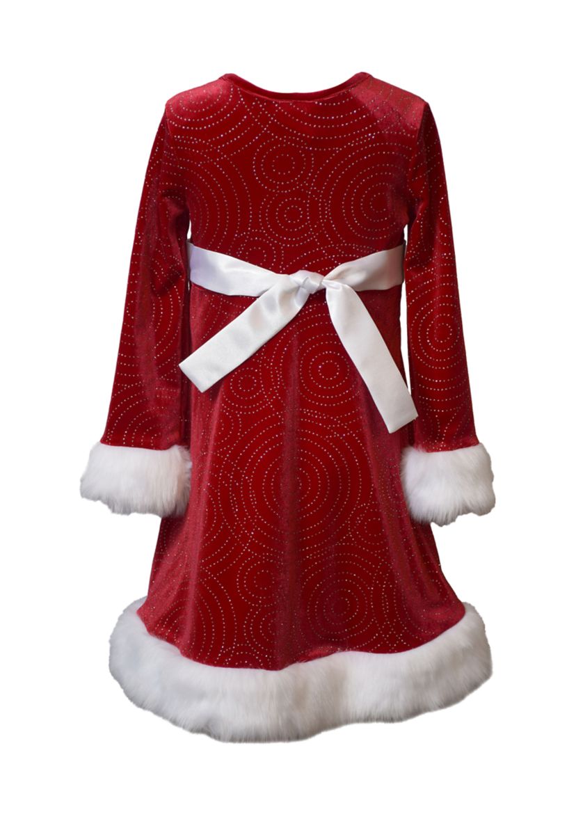 girls santa dress Claus Kids Girl Little Girl Christmas Dress Long Sleeve Hooded Santa Dress Santa Outfit Party Dress 6-7 Years This Santa Claus Dress is adorable for your Photoshoots Bonnie Jean Girls 7-16 Red