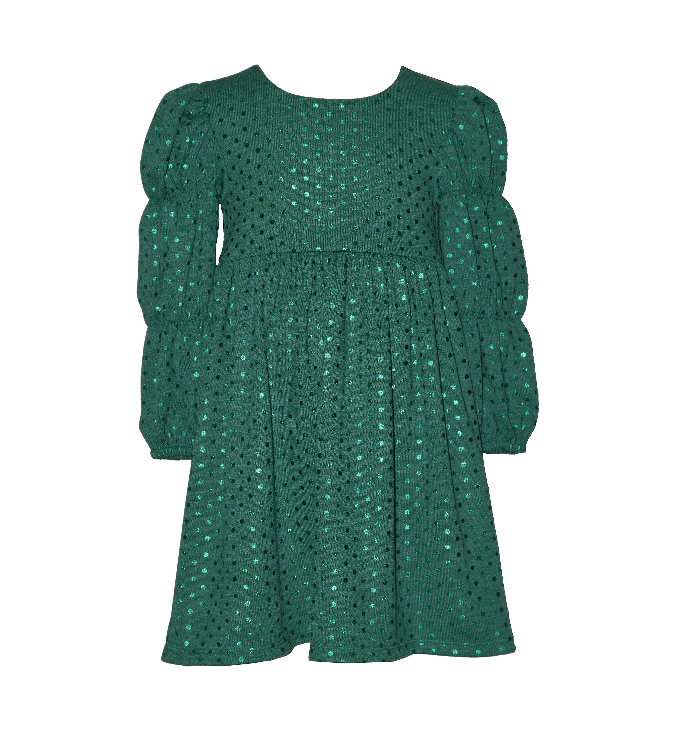 Girls 7-16 Green Shimmer Dress