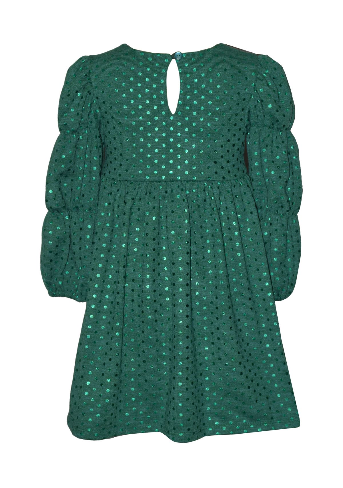 Girls 7-16 Green Shimmer Dress