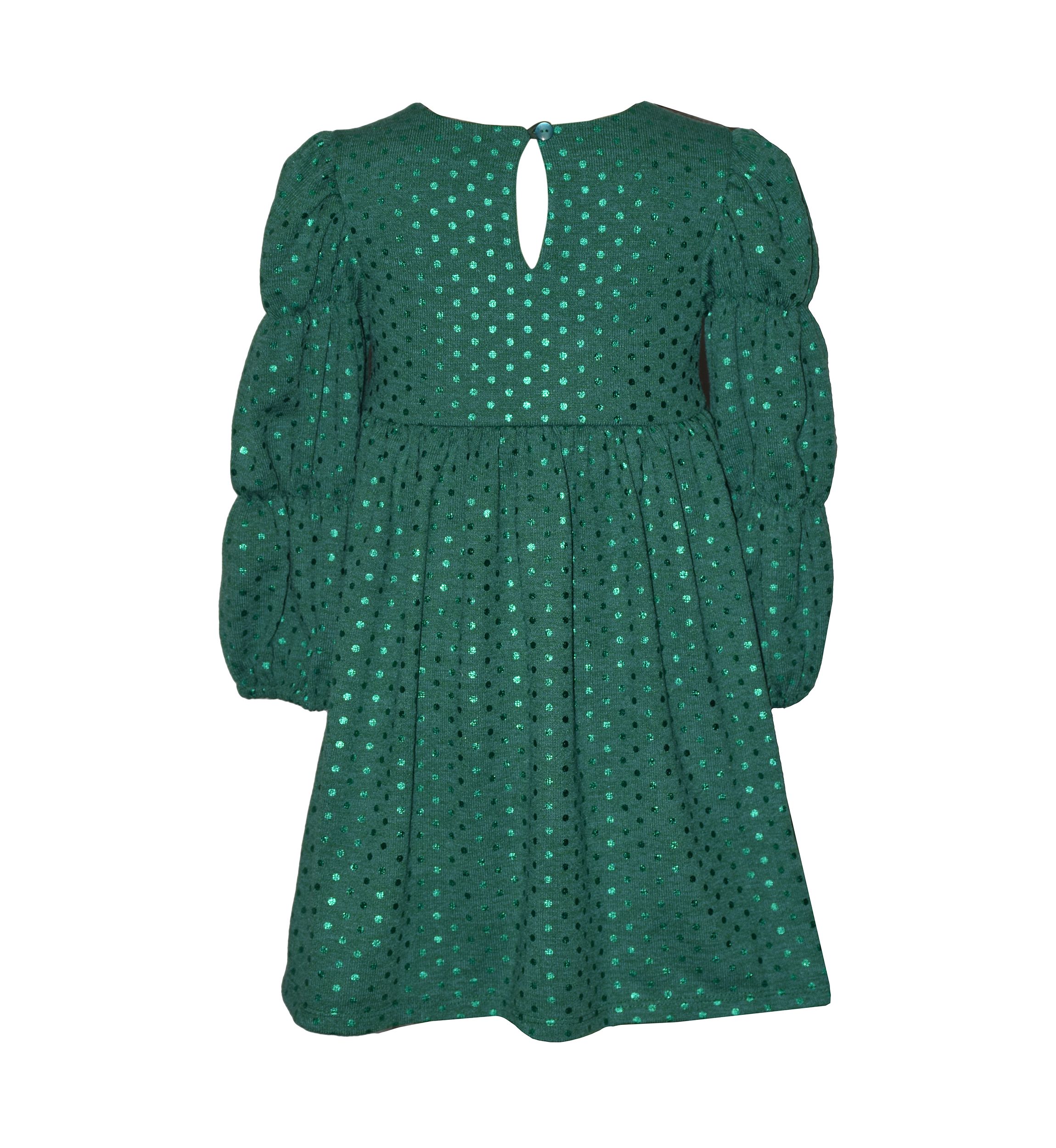 Girls 7-16 Green Shimmer Dress