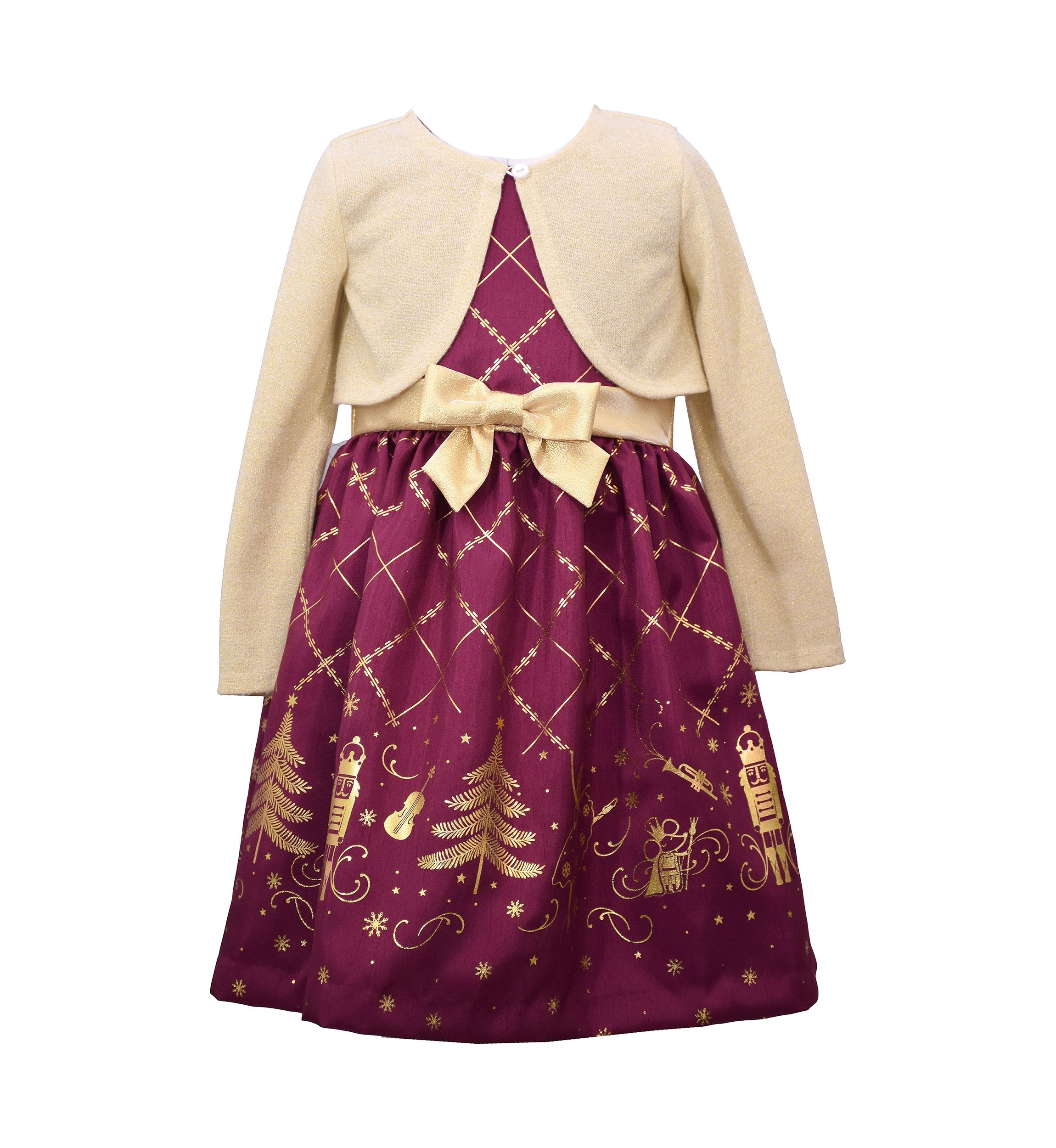 Girls 7-16 Nutcracker Dress with Cardigan Set