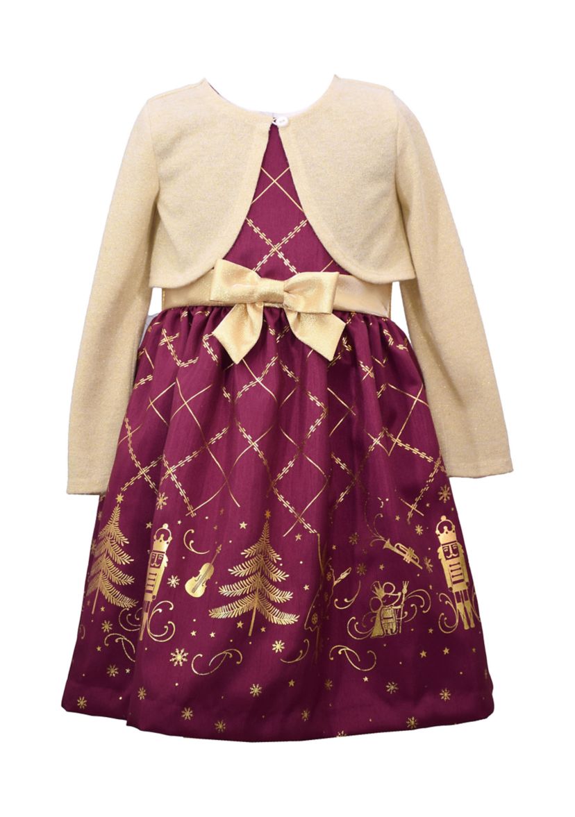 Girls 7-16 Nutcracker Dress with Cardigan Set