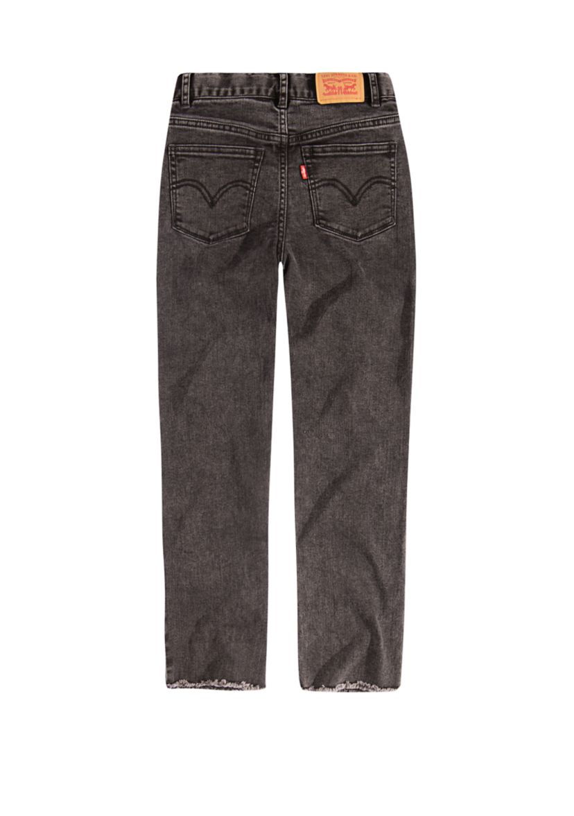 Girls 4-6x High Rise Ankle Straight Jeans