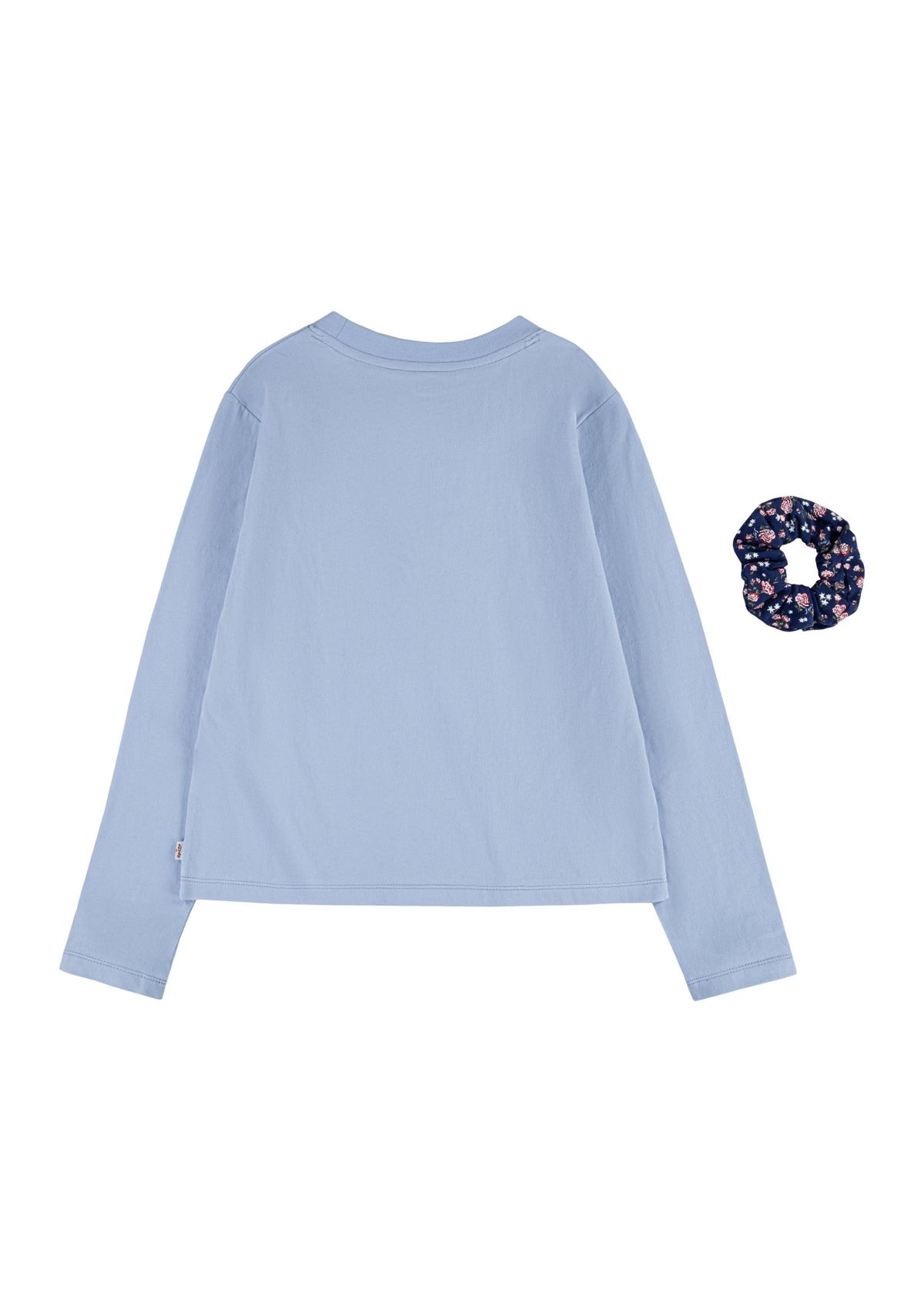 Girls 4-6x Cotton Graphic Pullover with Scrunchie 