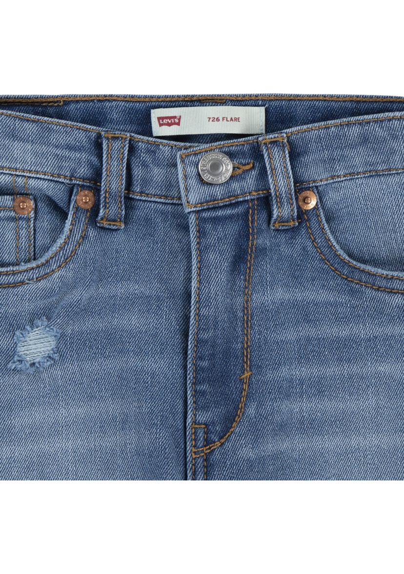 Girls 4-6x High Rise Flare Jeans