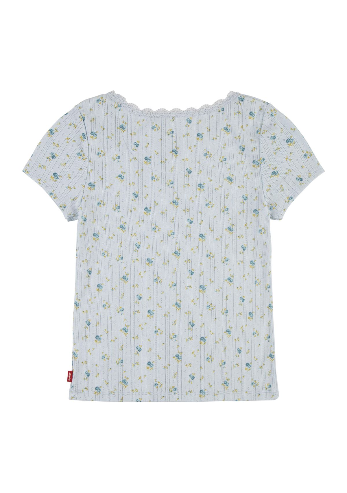 Girls 4-6x Lace Printed Top