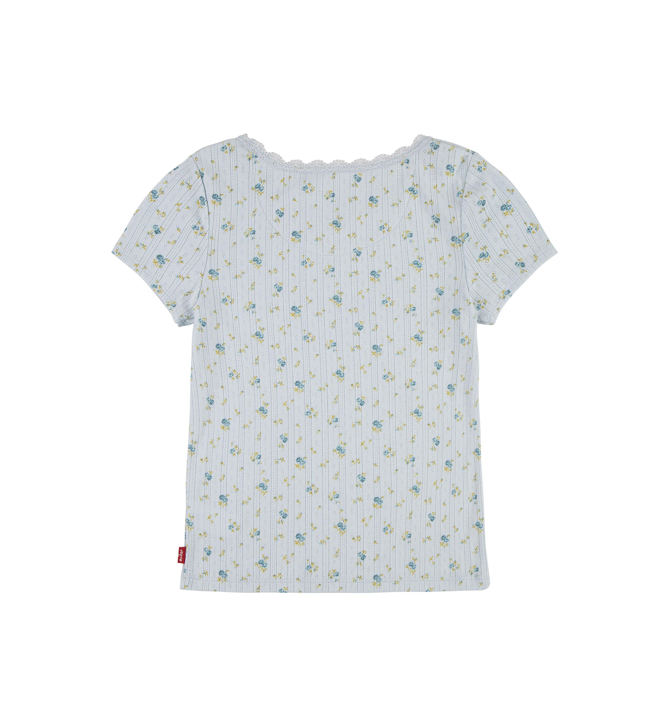 Girls 4-6x Lace Printed Top
