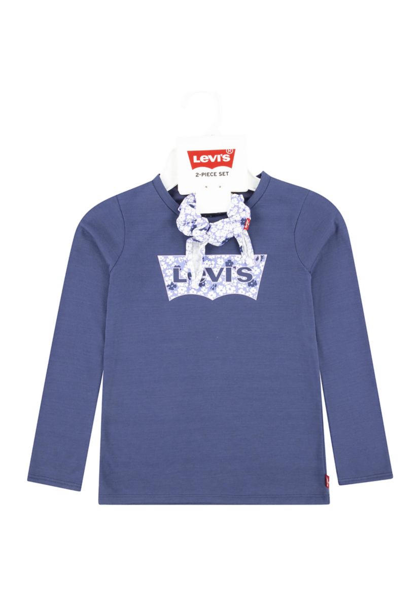 Girls 4-6x Floral T-Shirt with Scrunchie