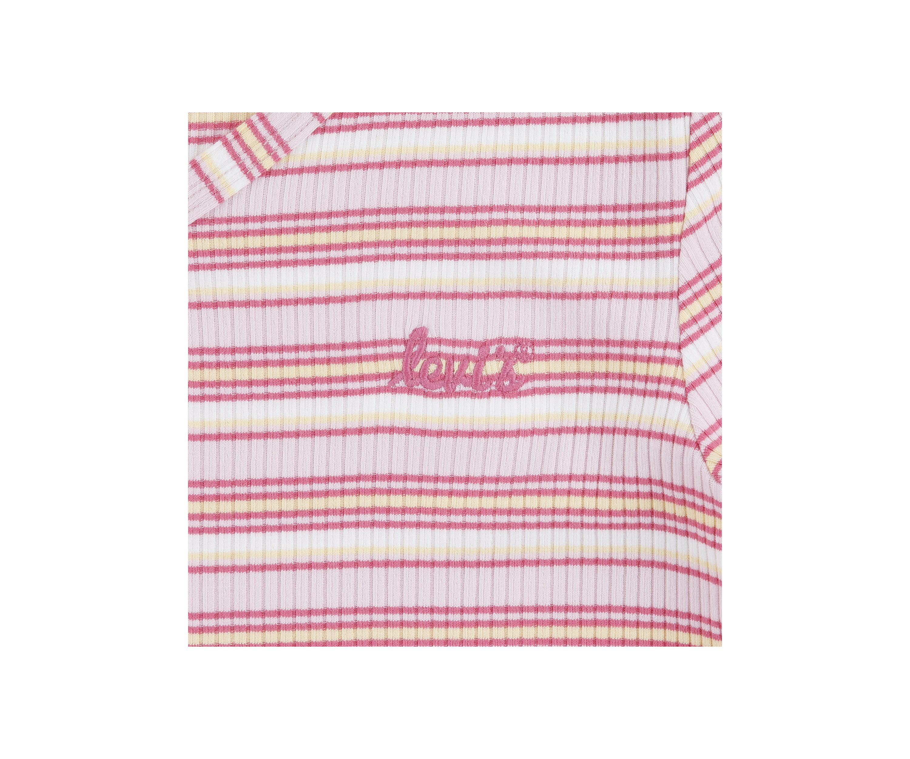 Girls 4-6x Short Sleeve Striped Meet and Greet Top
