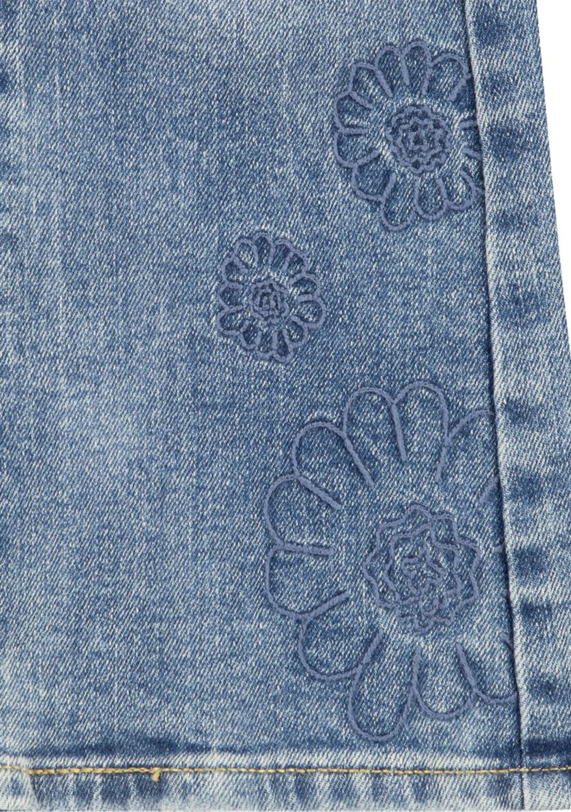 Girls 4-6x Flare Jeans with Embroideries