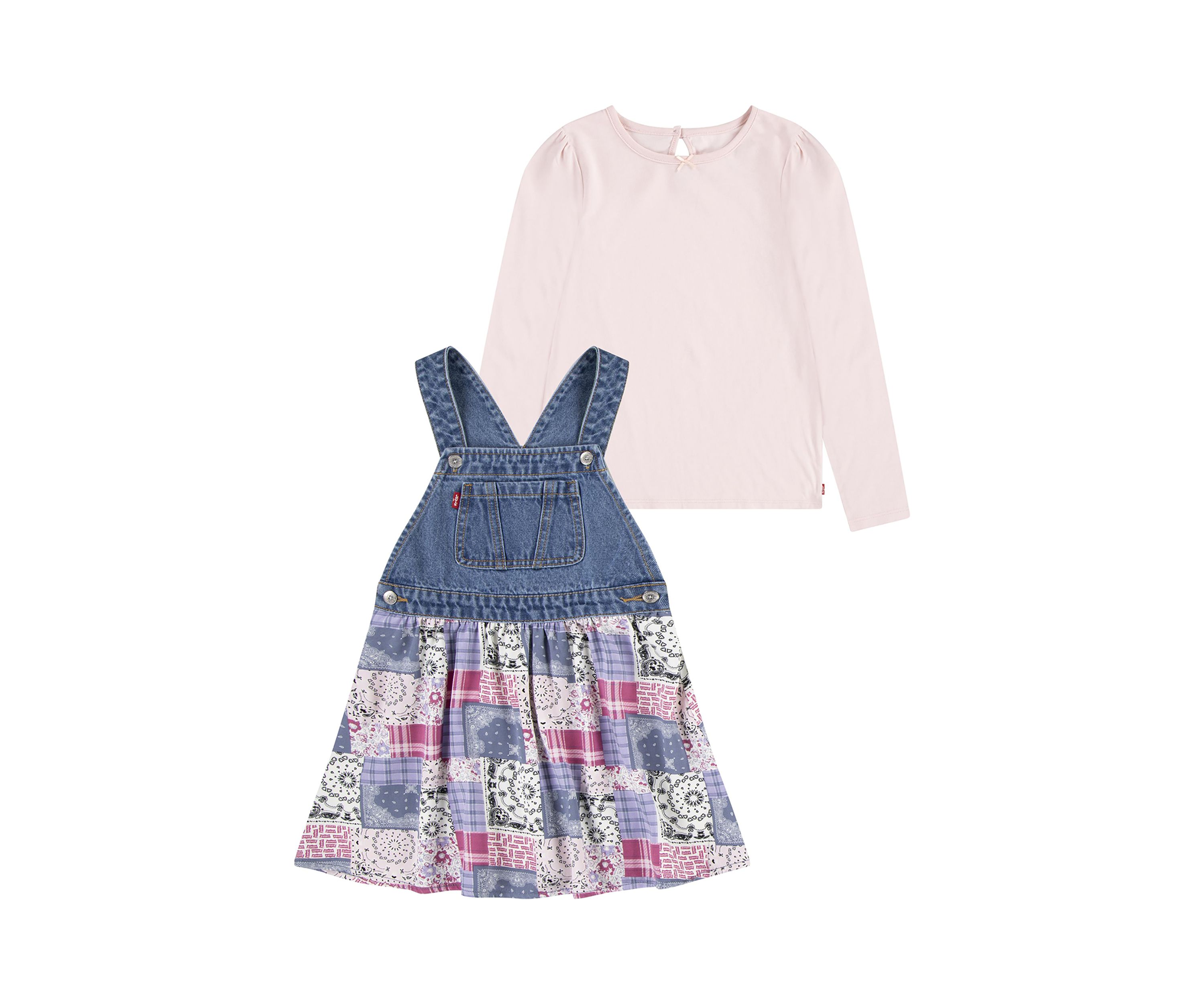 Girls 4-6x Printed Skirtall and T-Shirt Set