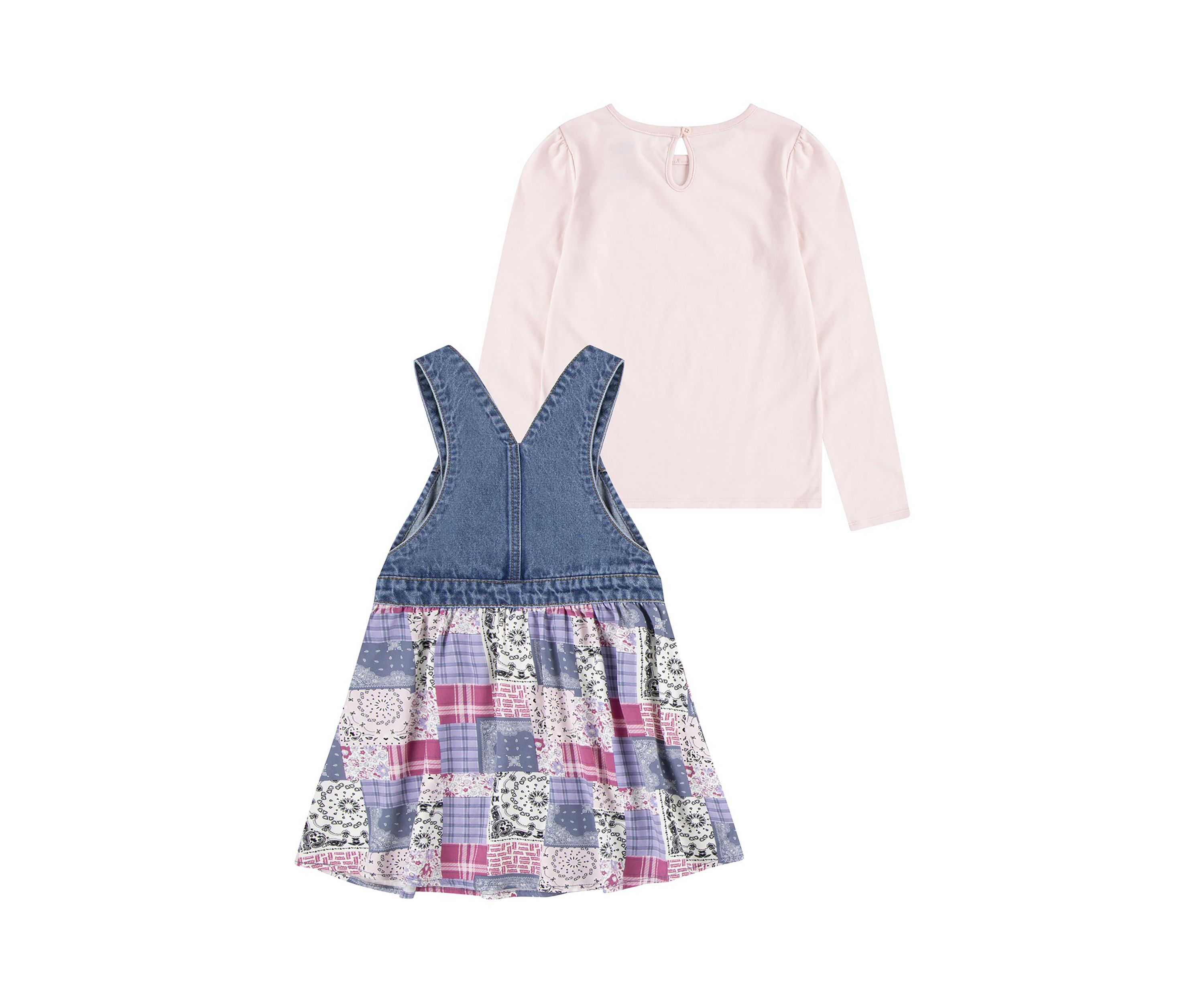 Girls 4-6x Printed Skirtall and T-Shirt Set