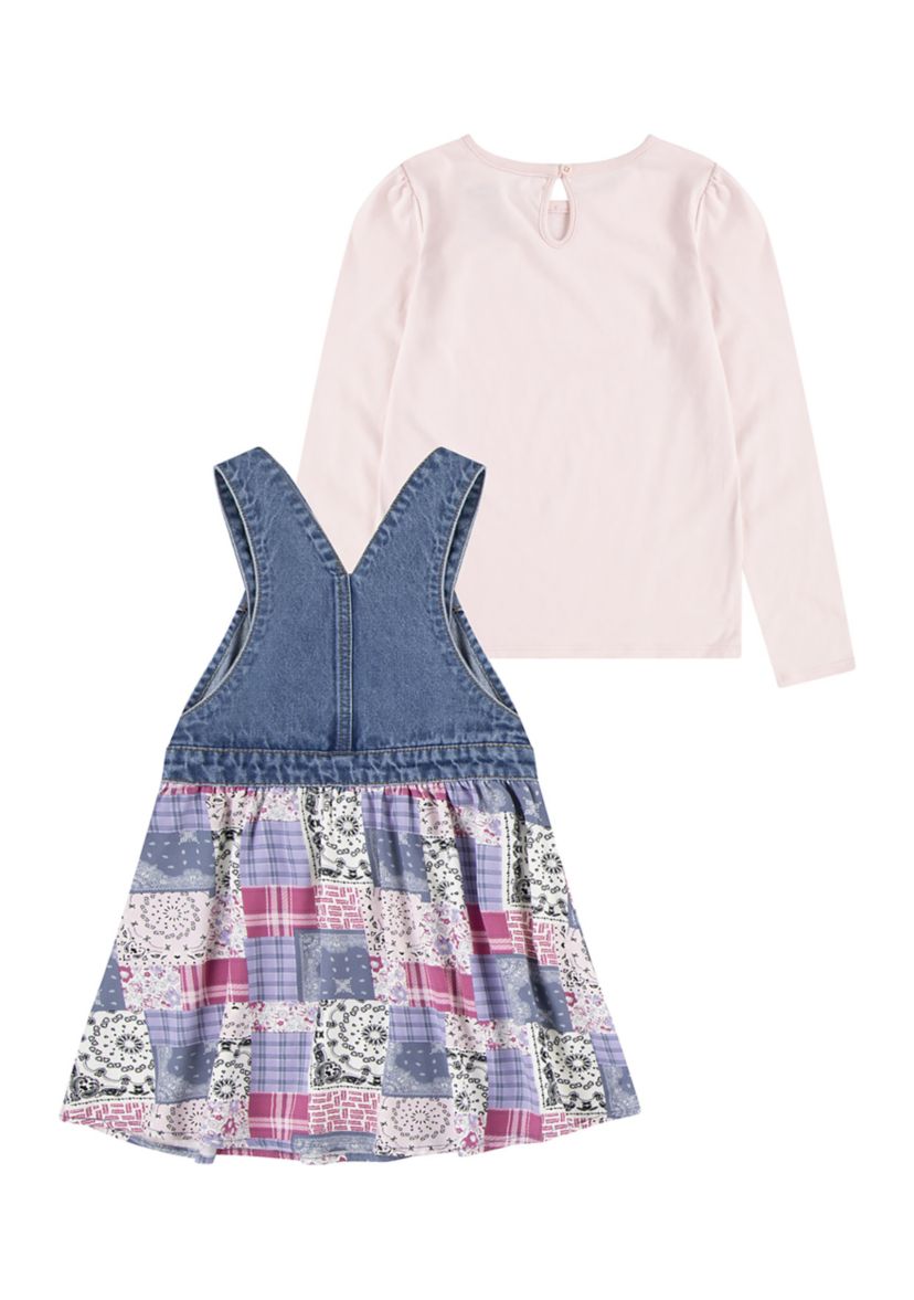Girls 4-6x Printed Skirtall and T-Shirt Set