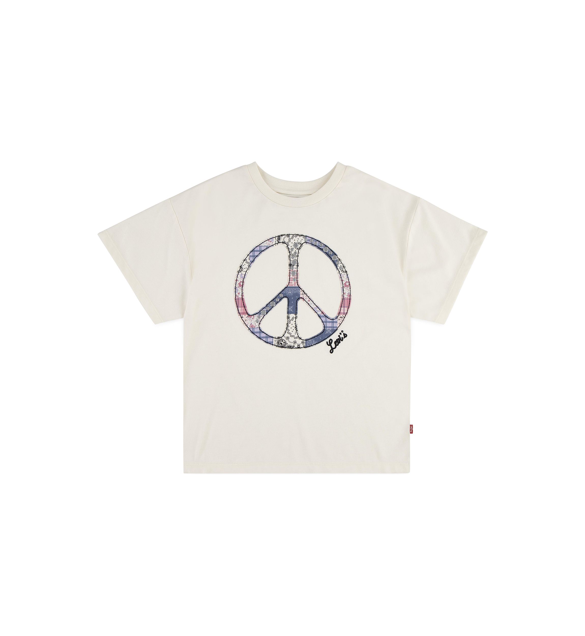 Girls 4-6x Oversized Peace Graphic T-Shirt