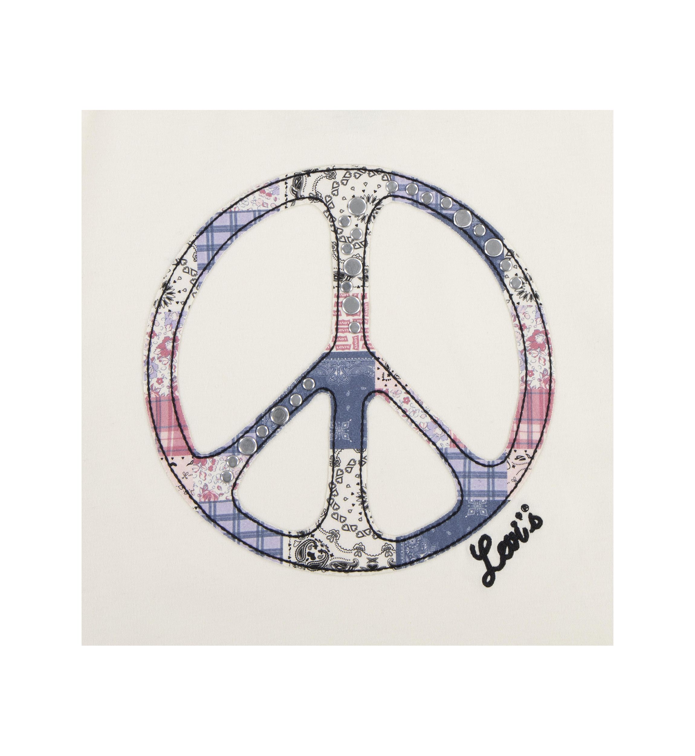 Girls 4-6x Oversized Peace Graphic T-Shirt
