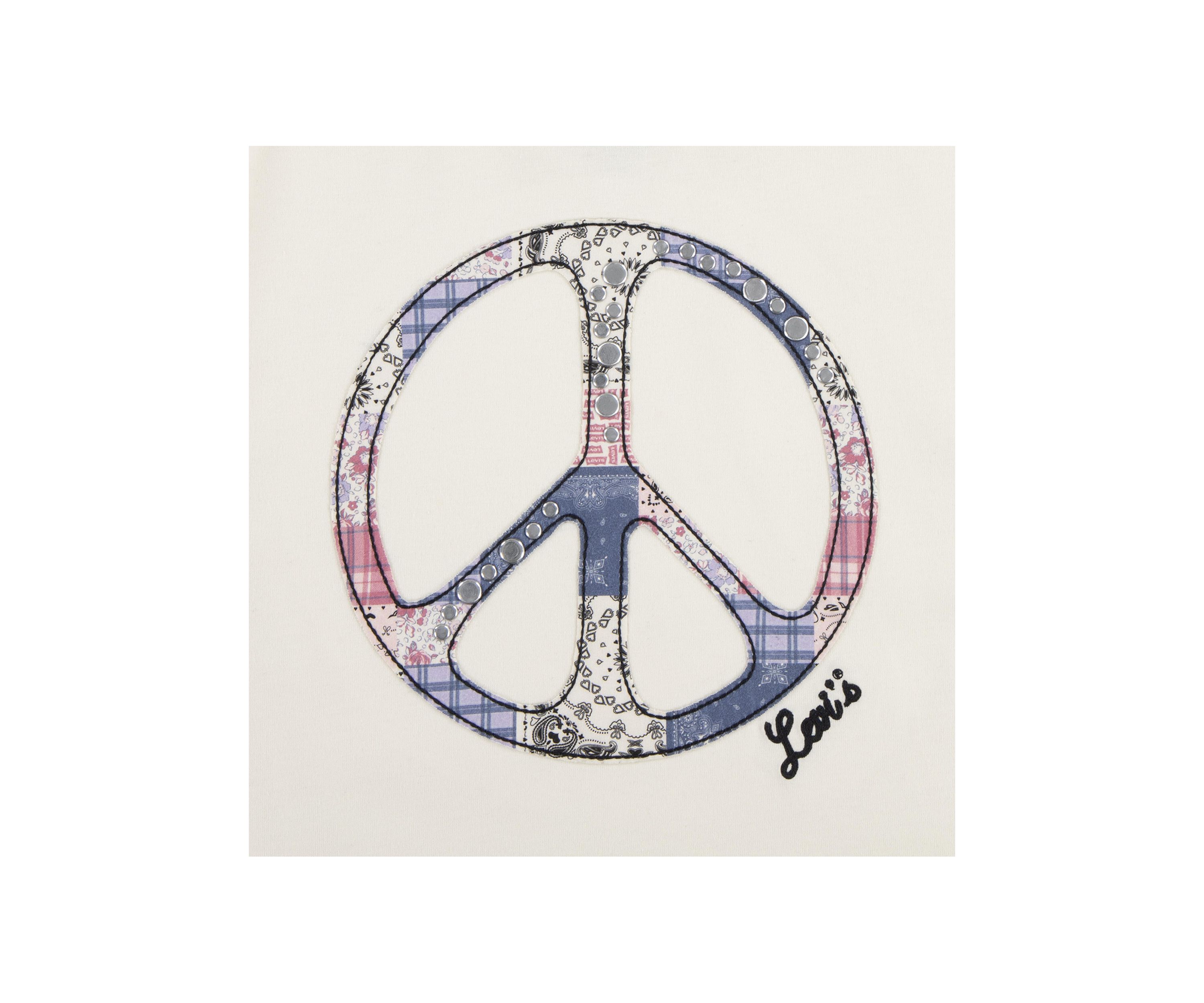 Girls 4-6x Oversized Peace Graphic T-Shirt
