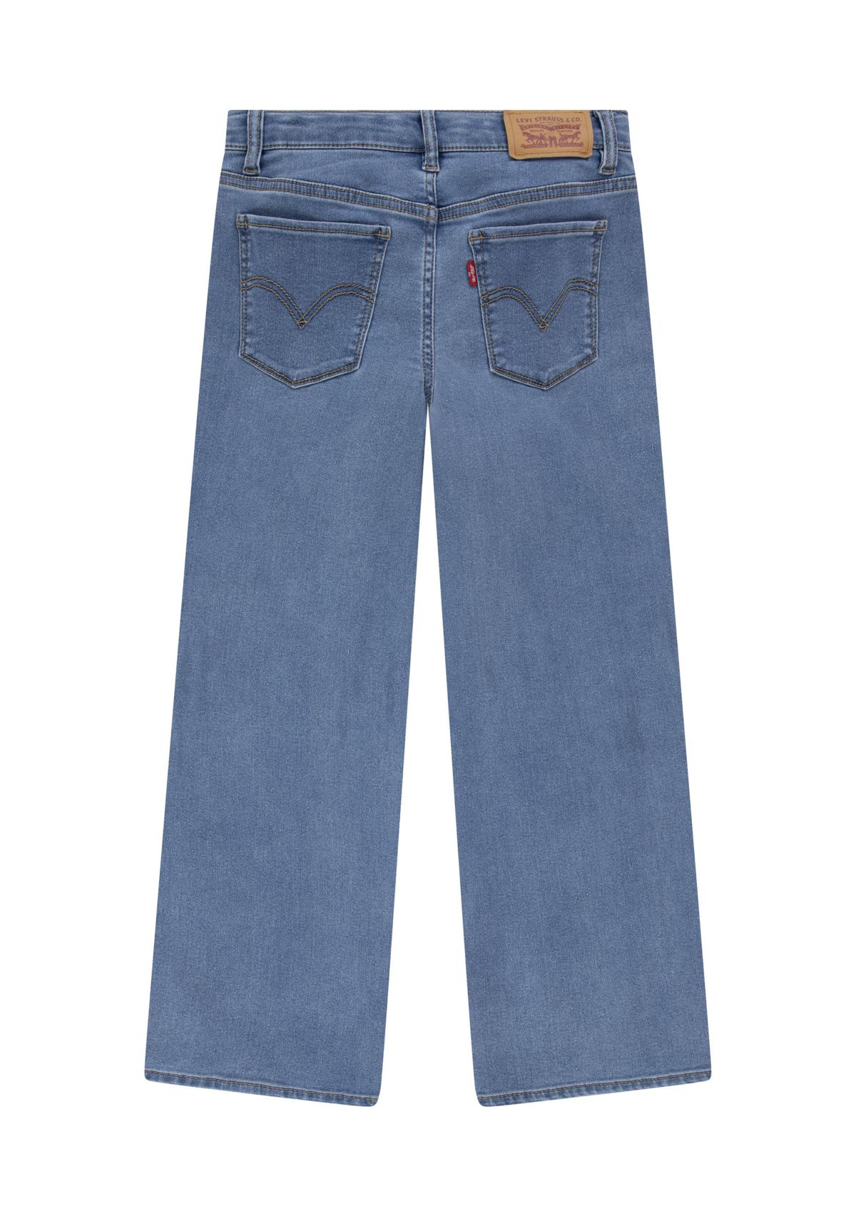 Girls 4-6x Wide Leg Denim Jeans