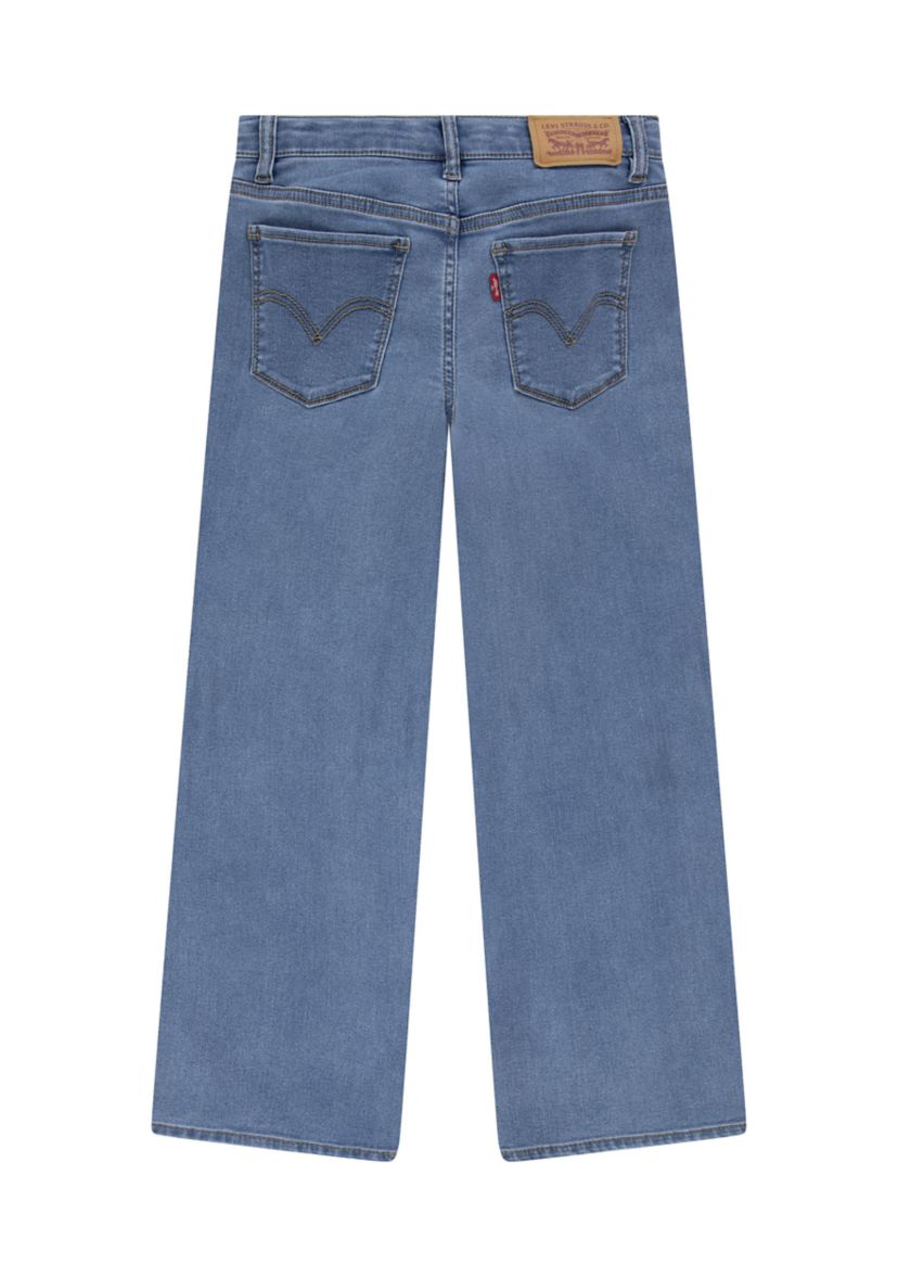 Girls 4-6x Wide Leg Denim Jeans