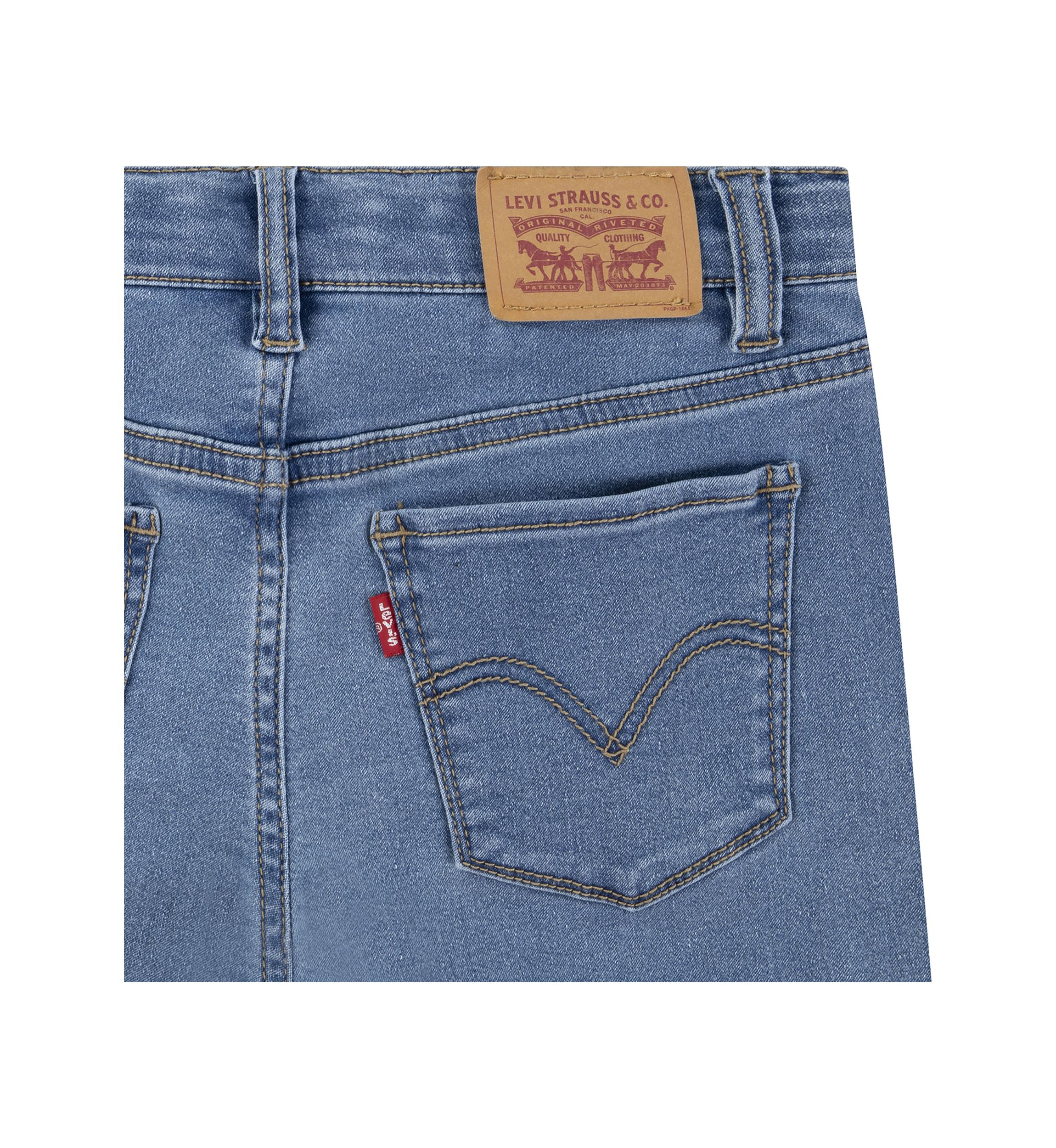Girls 4-6x Wide Leg Denim Jeans