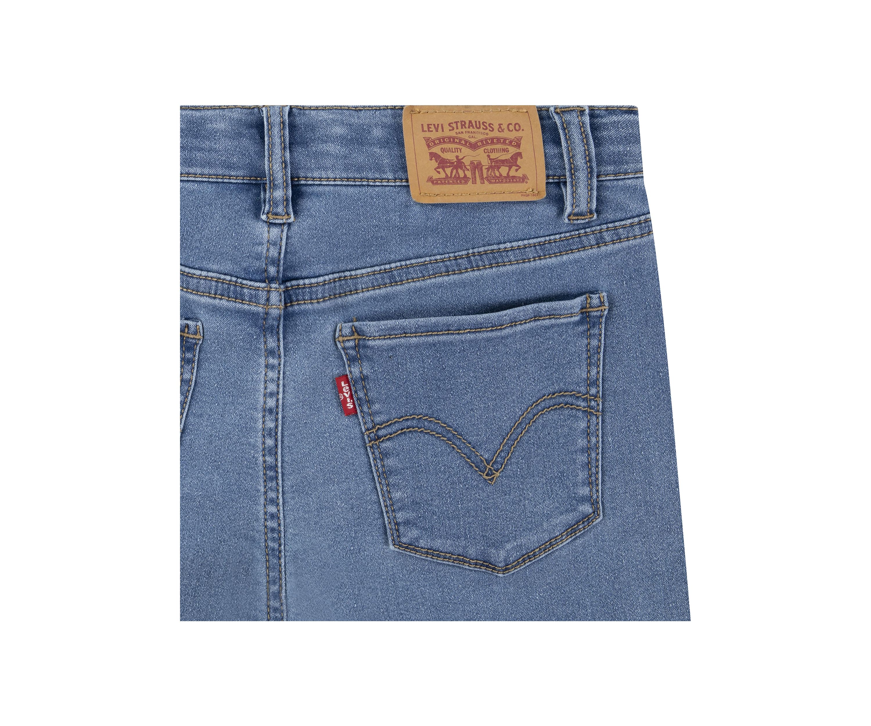 Girls 4-6x Wide Leg Denim Jeans