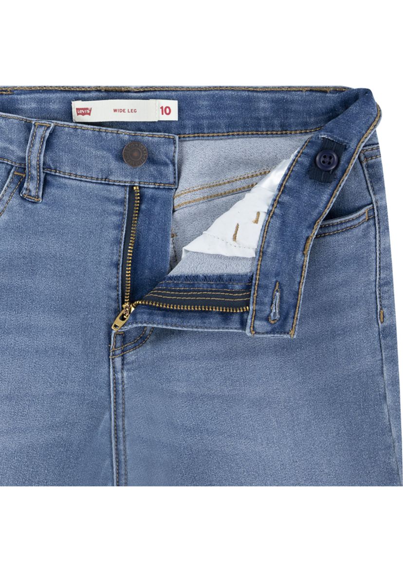 Girls 4-6x Wide Leg Denim Jeans