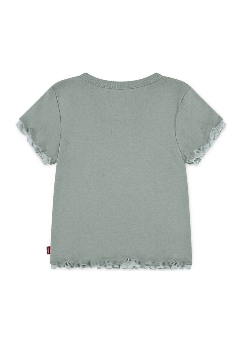 Girls 4-6x Double Layer Knit Top