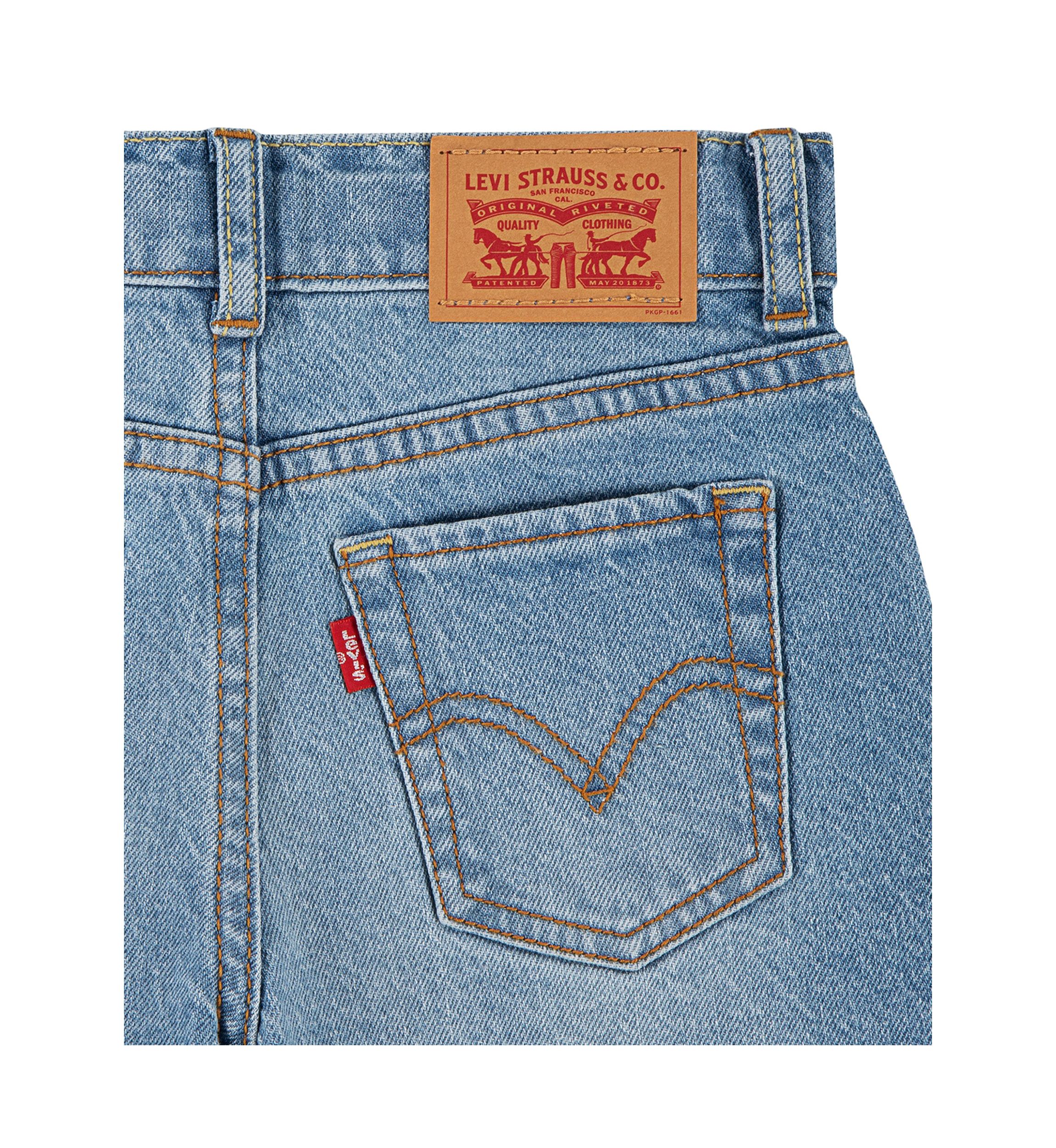 Girls 4-6x Denim A-Line Shorts