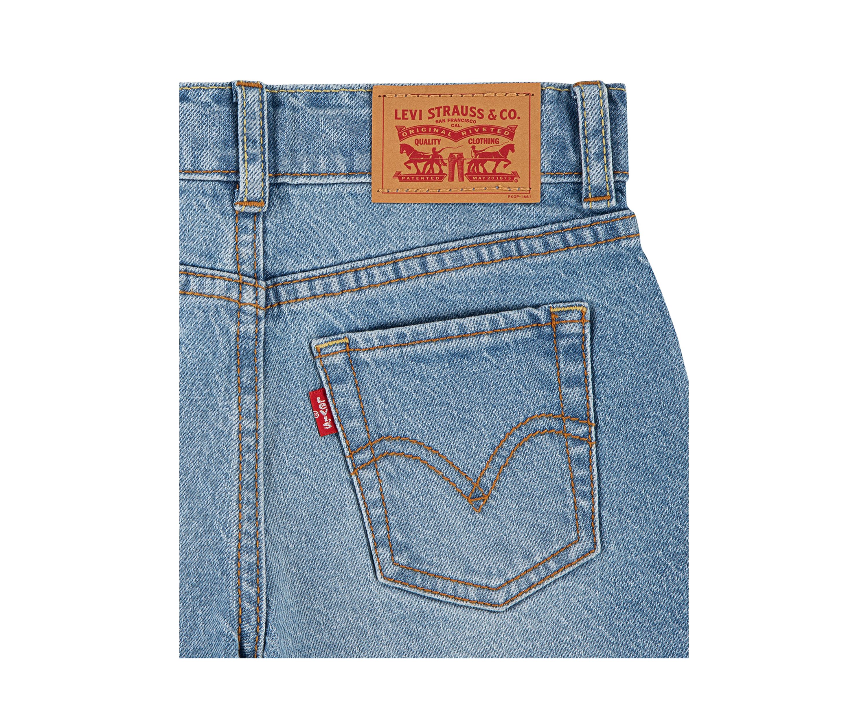 Girls 4-6x Denim A-Line Shorts