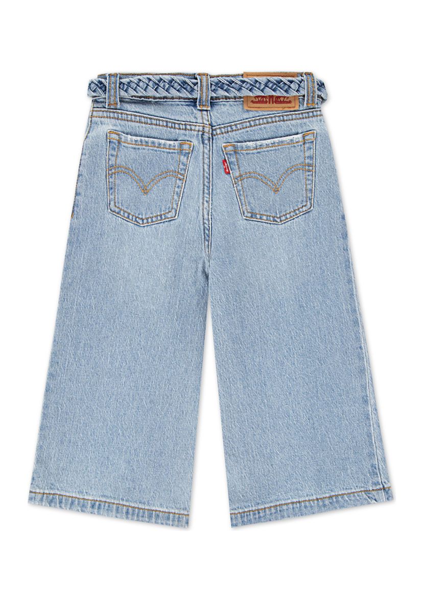 Girls 4-6x Extra Large Culotte Stretch Denim Jeans